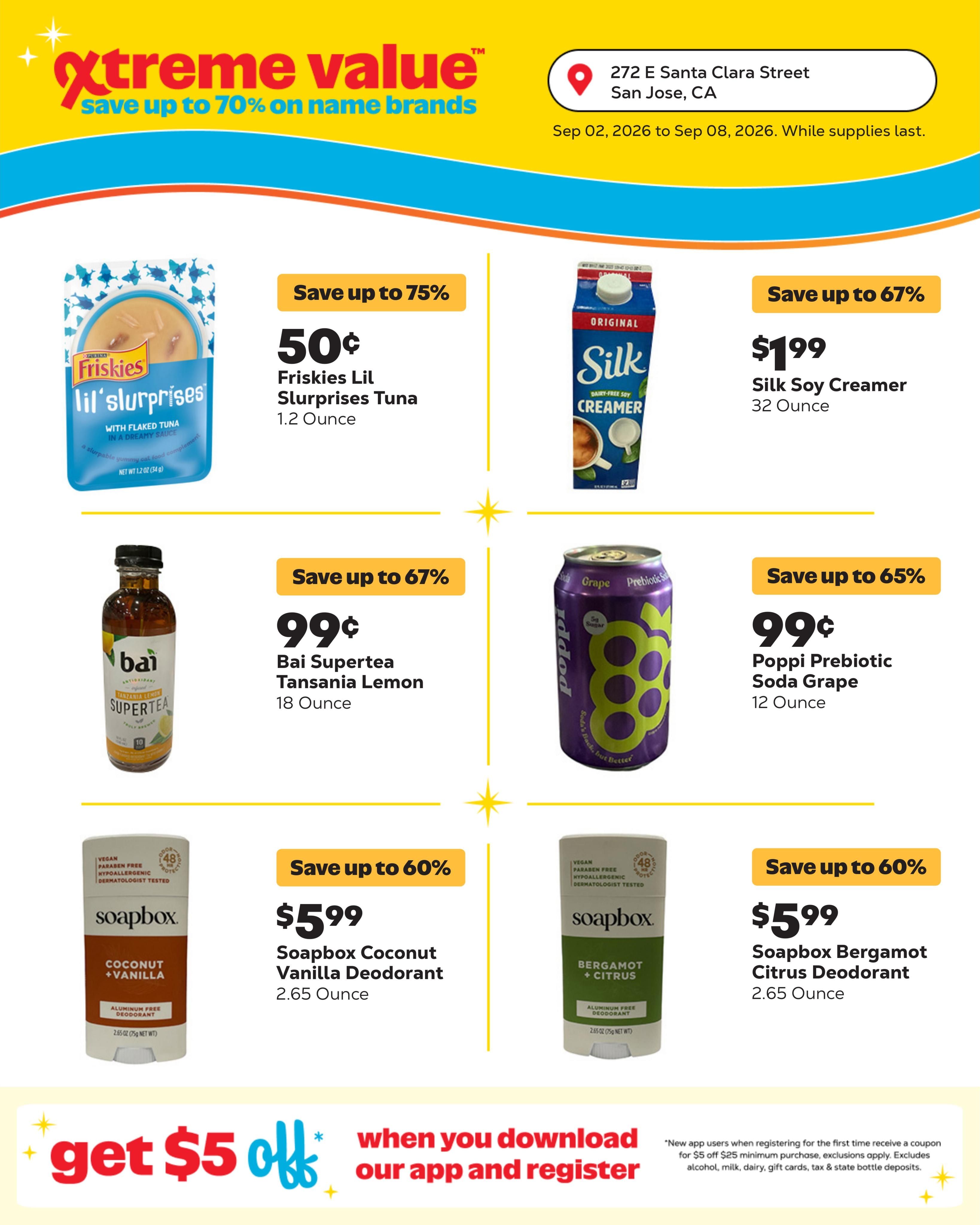 Grocery Outlet (San Jose Area, CA) Weekly Ad September 2 - 8, 2026