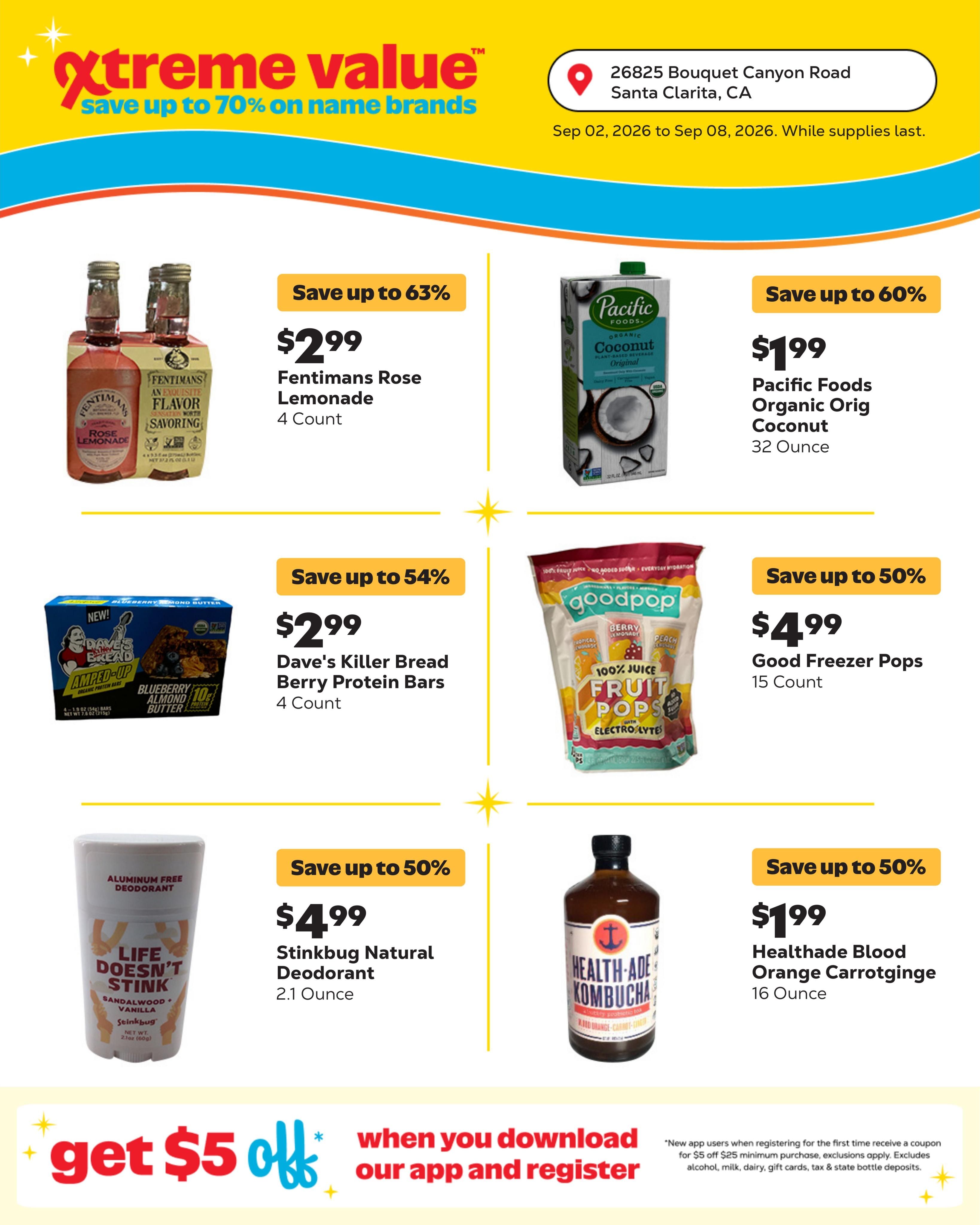 Grocery Outlet (Santa Clarita Area, CA) Weekly Ad September 2 - 8, 2026