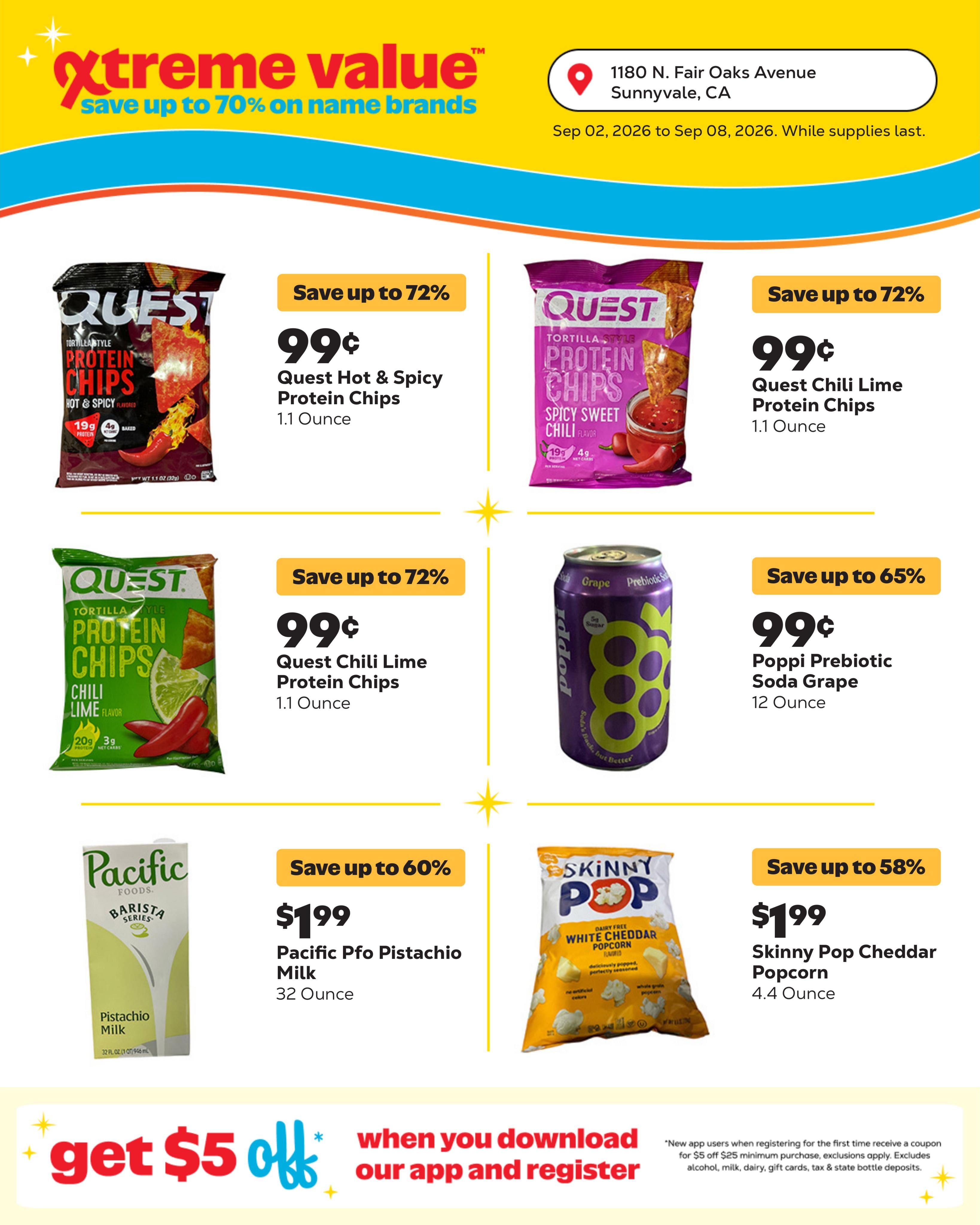Grocery Outlet (Sunnyvale Area, CA) Weekly Ad September 2 - 8, 2026