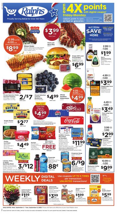 Ralphs Weekly Ad September 2 - 8, 2026