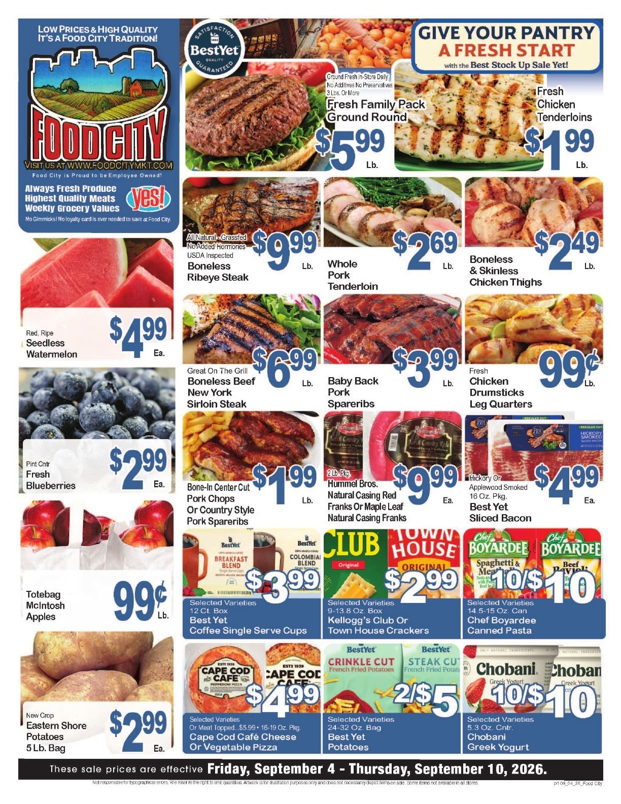 Food City New England Weekly Ad September 4 - 10, 2026