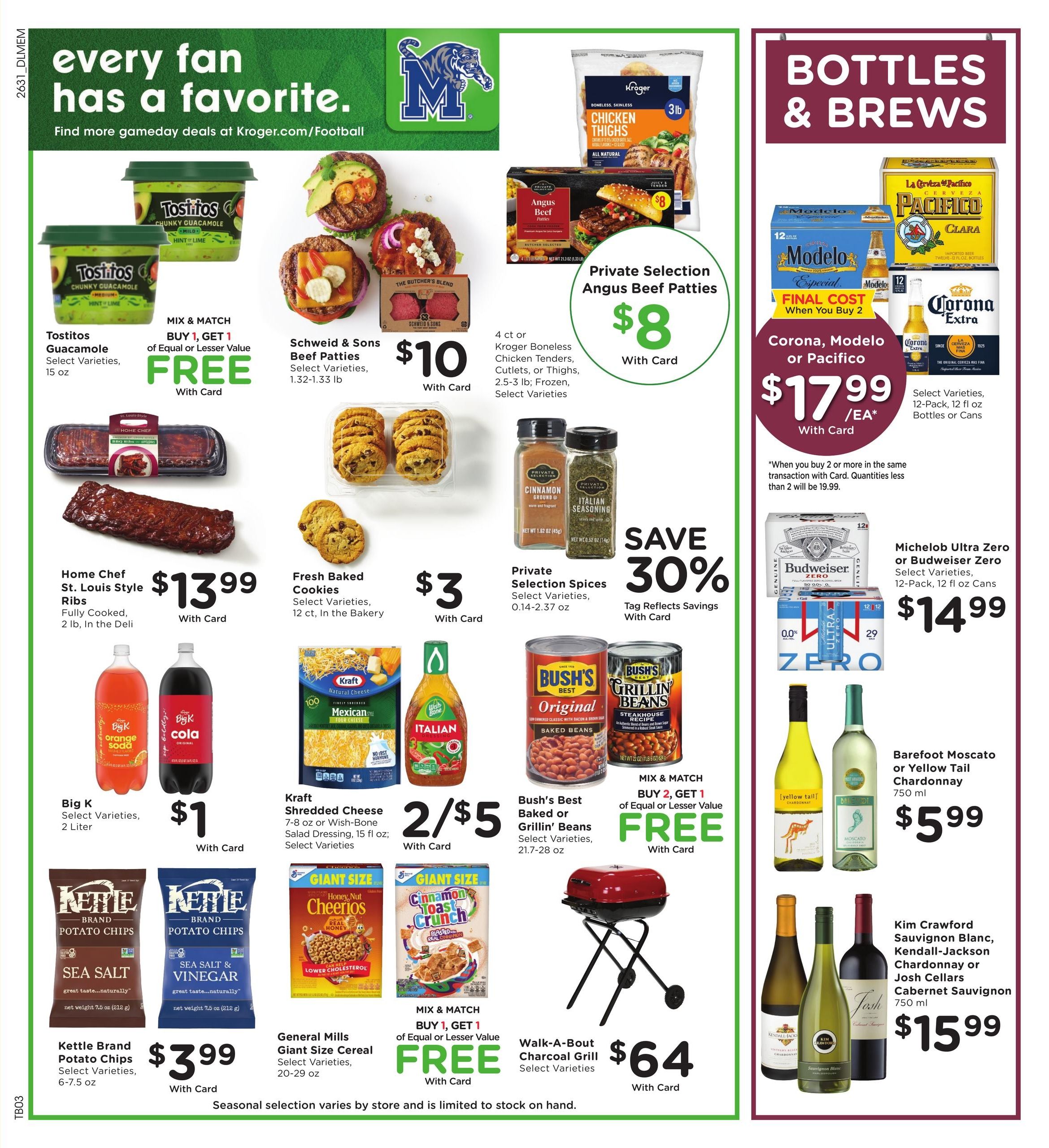 Kroger (Ashland Area, MS) Weekly Ad September 2 - 8, 2026