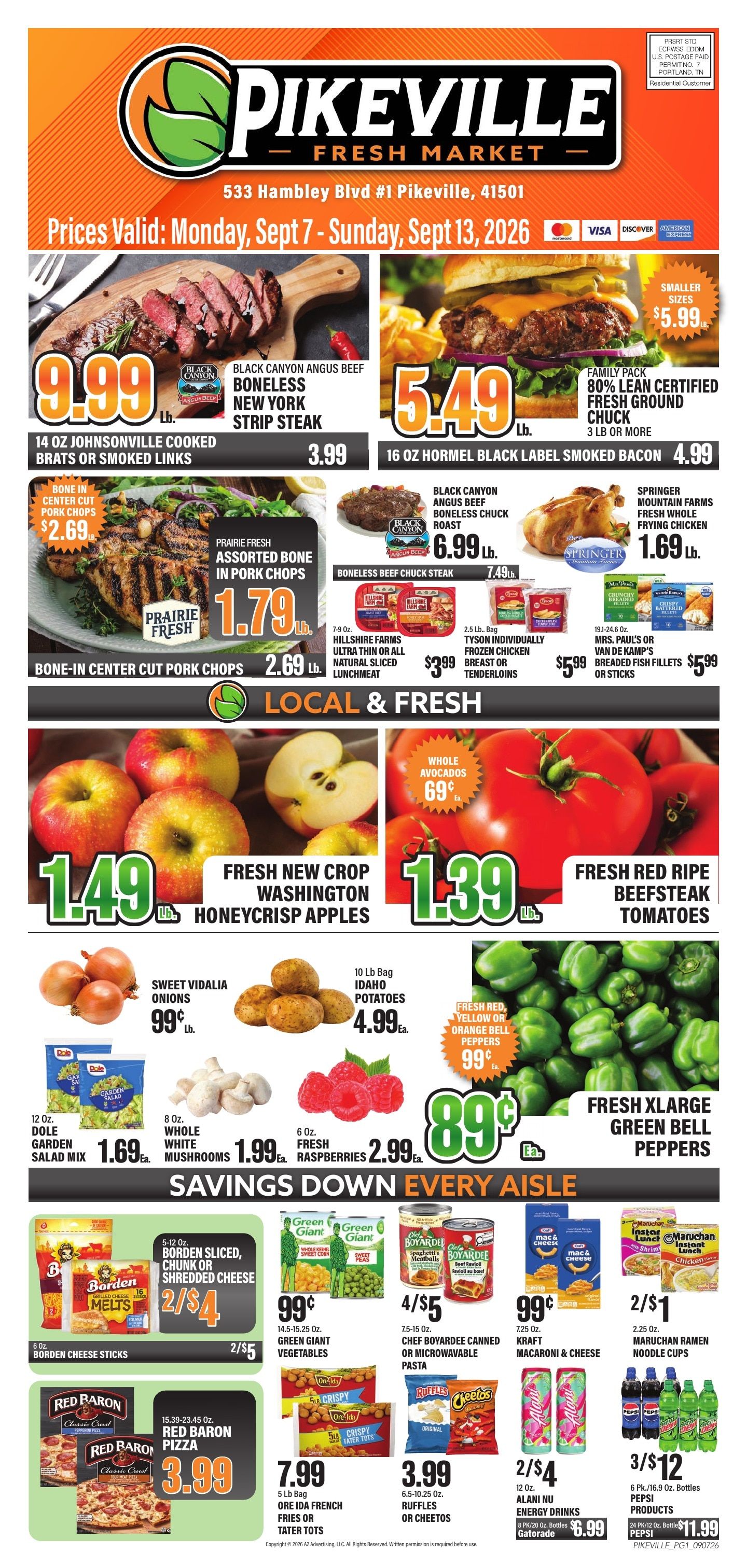 Pikeville Fresh Market Weekly Ad September 6 - 13, 2026