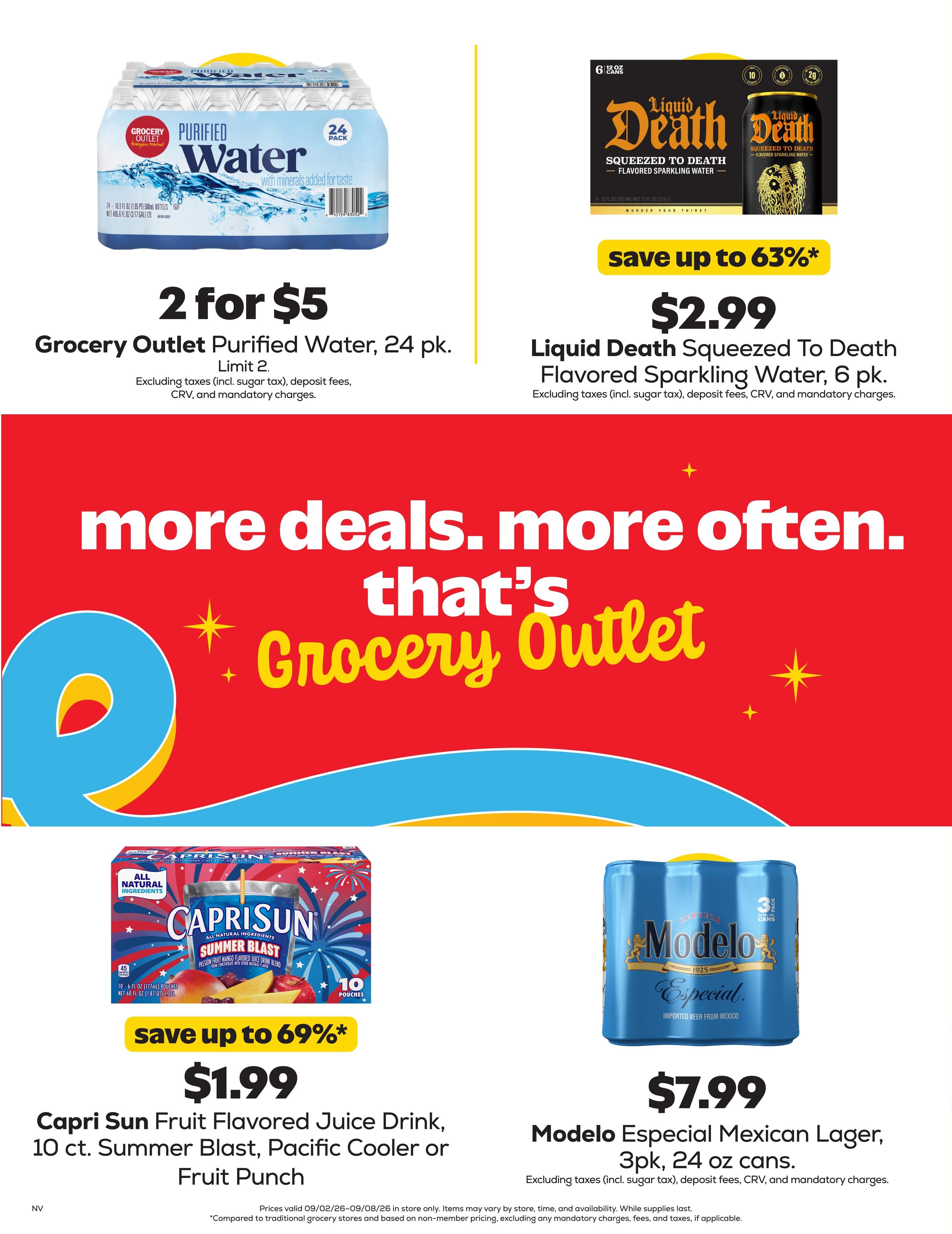 Grocery Outlet (Carson City Area, NV) Weekly Ad September 2 - 8, 2026