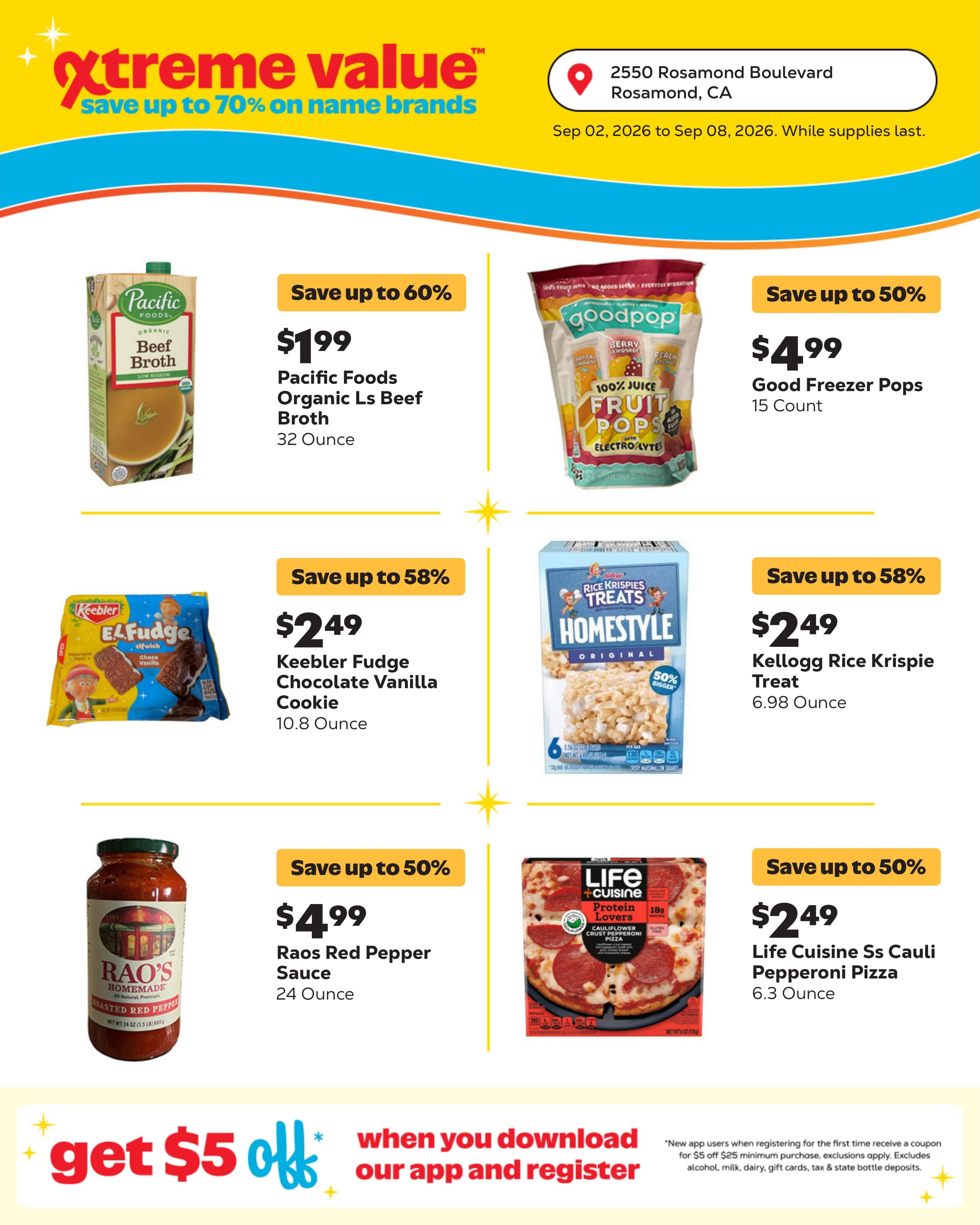 Grocery Outlet (Lancaster-Palmdale Area, CA) Weekly Ad September 2 - 8, 2026