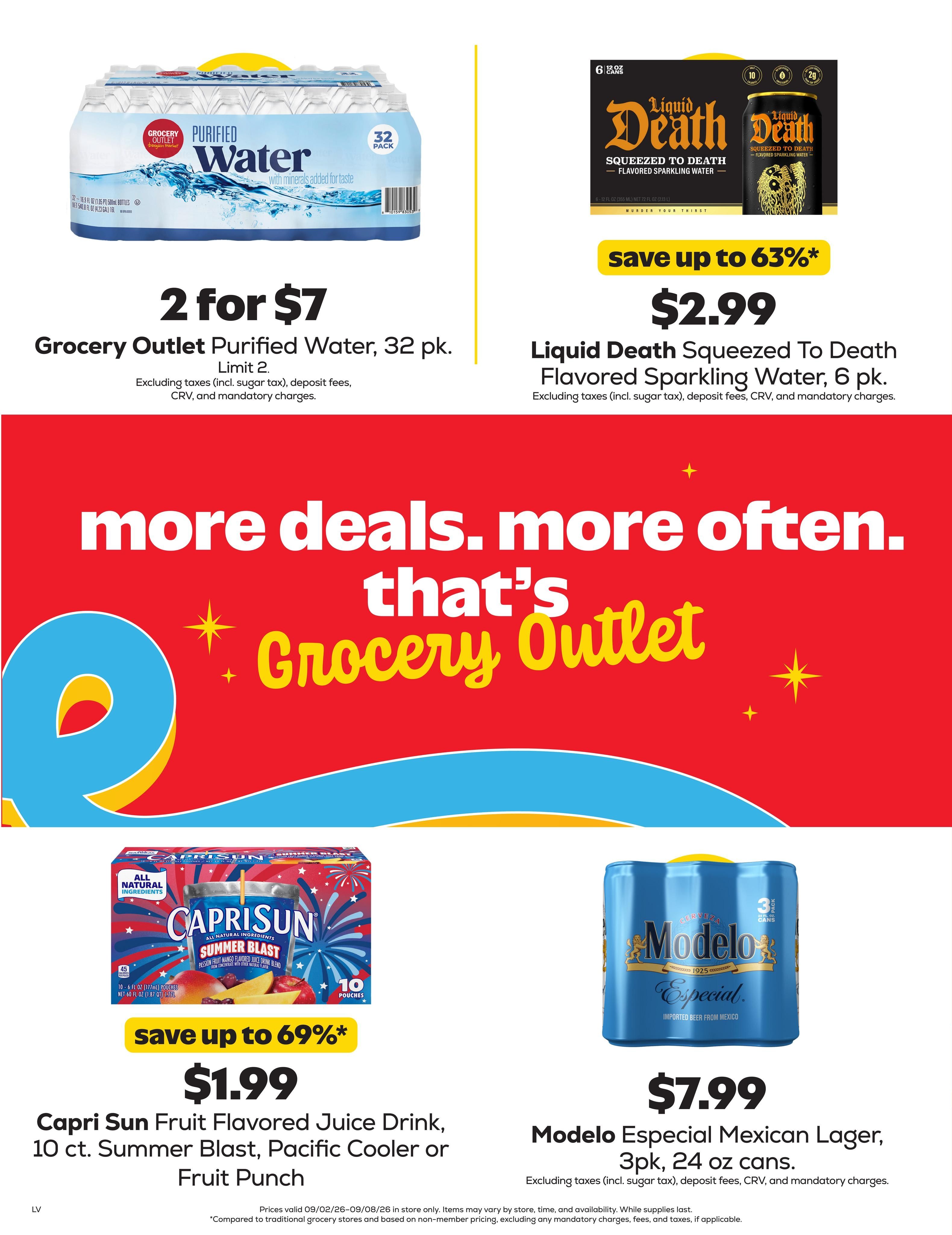 Grocery Outlet Weekly Ad September 2 - 8, 2026