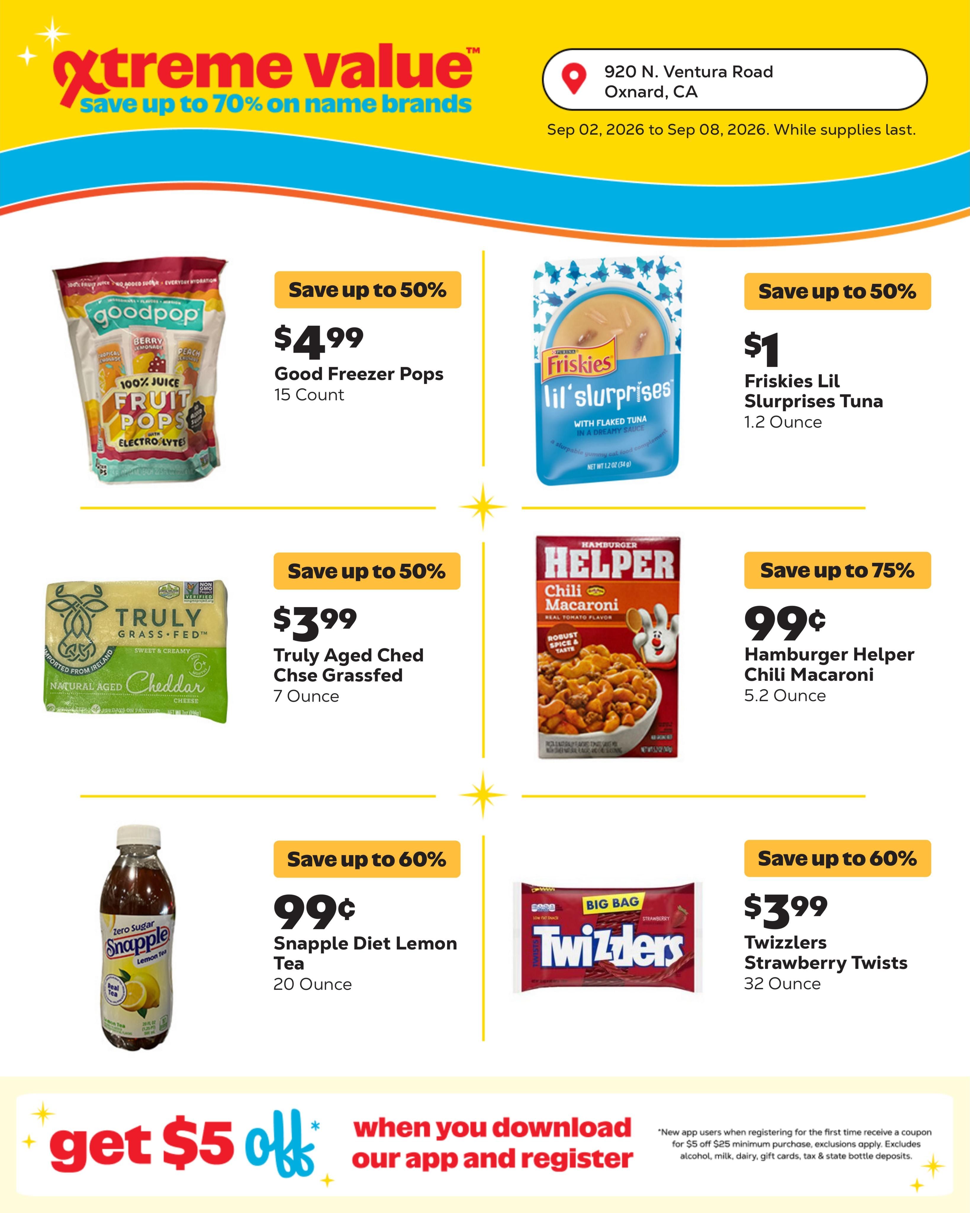 Grocery Outlet (Oxnard Area, CA) Weekly Ad September 2 - 8, 2026