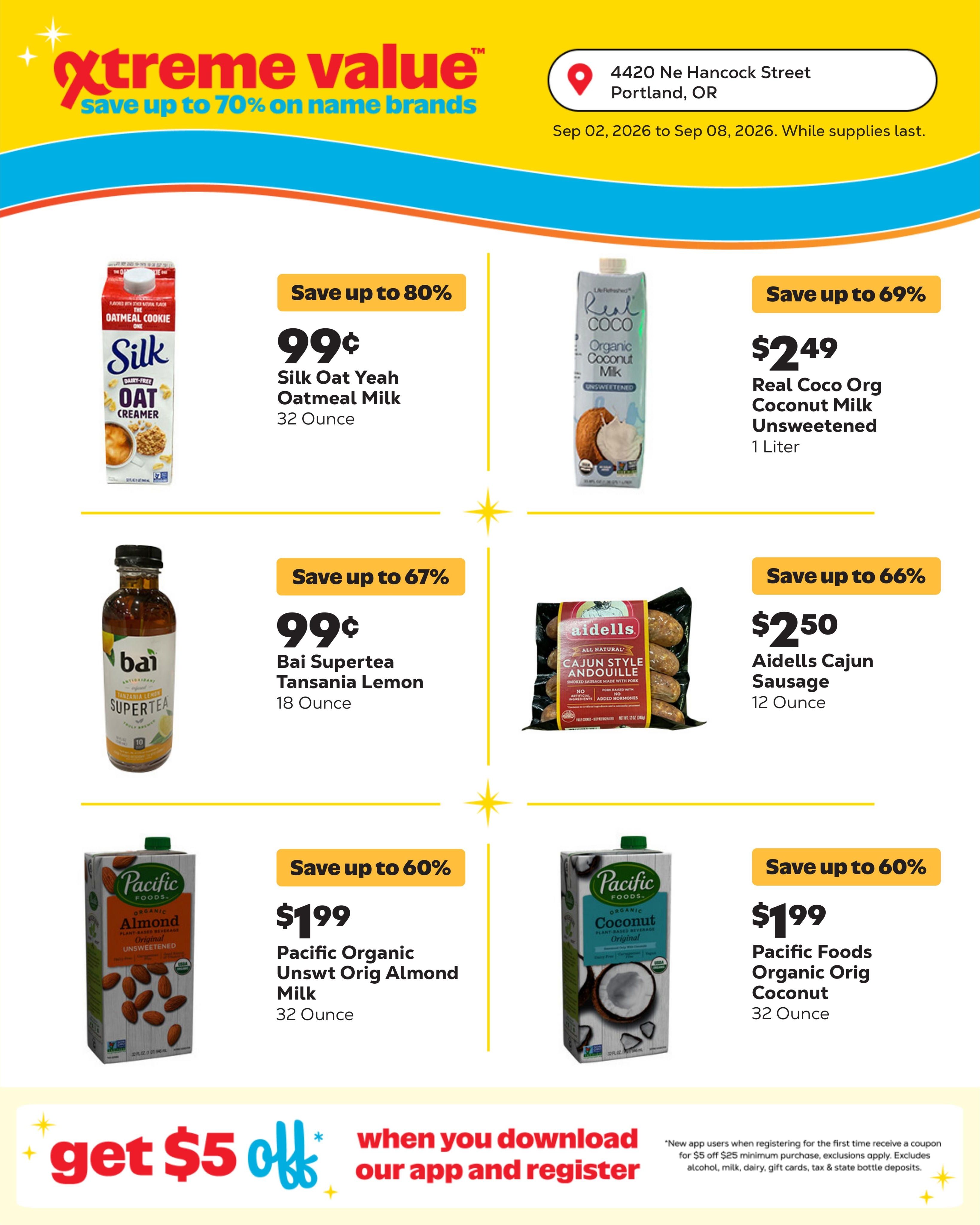 Grocery Outlet (Portland Area, OR) Weekly Ad September 2 - 8, 2026