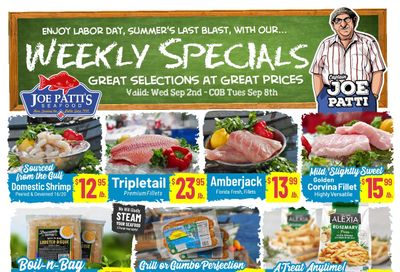 Joe Patti's Seafood Weekly Ad September 2 - 8, 2026