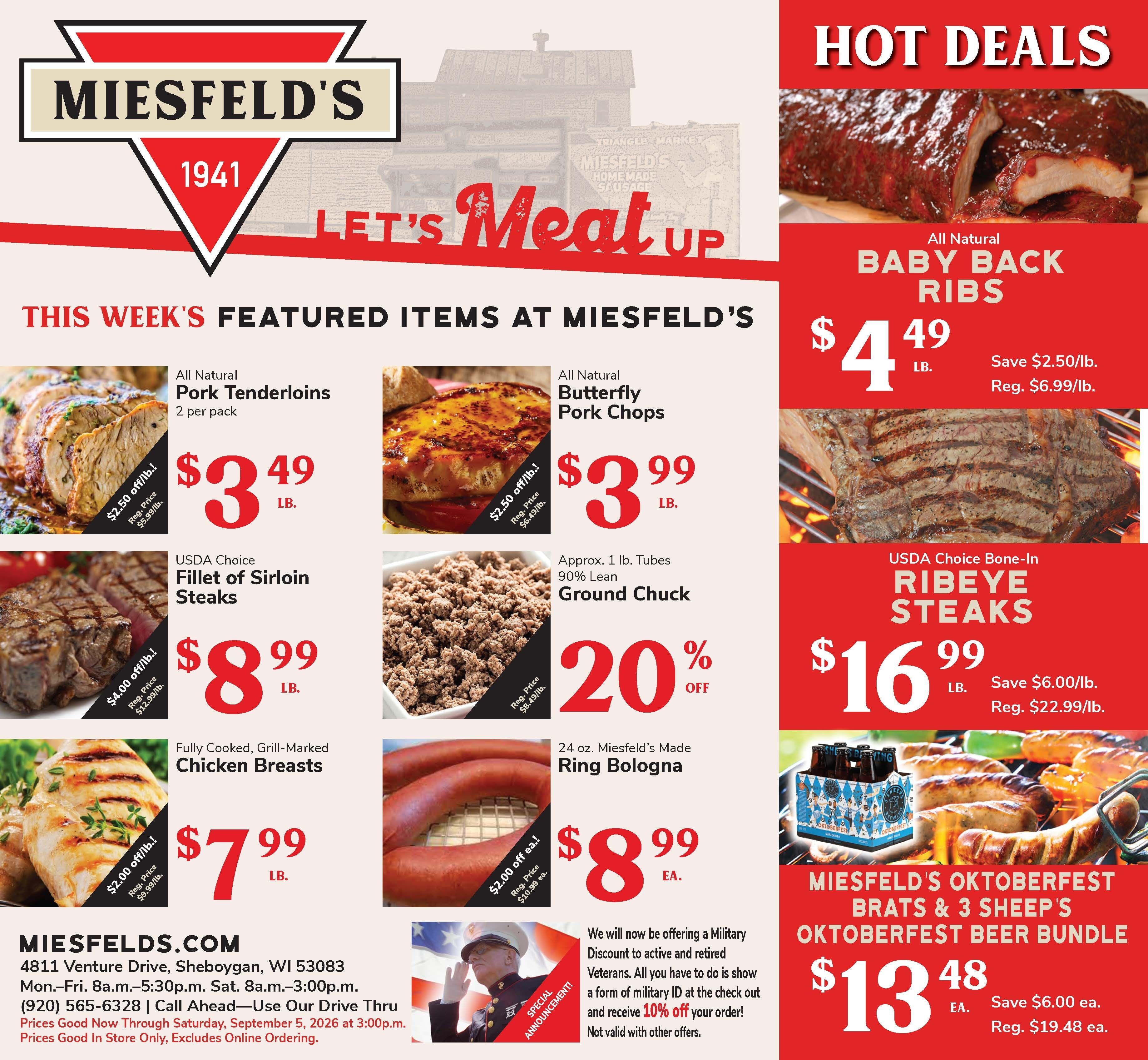 Miesfeld's Triangle Market Weekly Ad August 31 - September 5, 2026