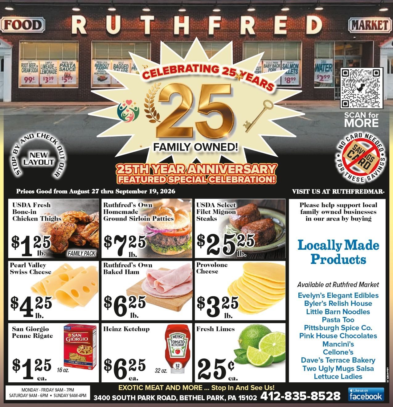 Ruthfred Market Anniversary Sale Weekly Ad August 27 - September 19, 2026
