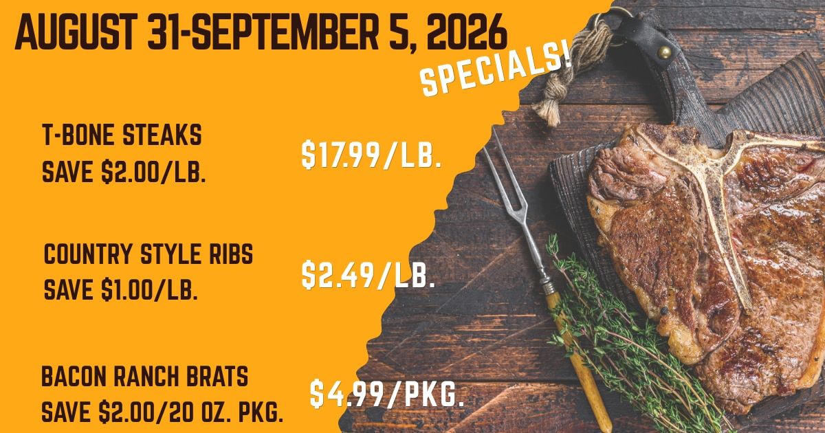 Smith Bros. Meats Weekly Ad August 31 - September 5, 2026