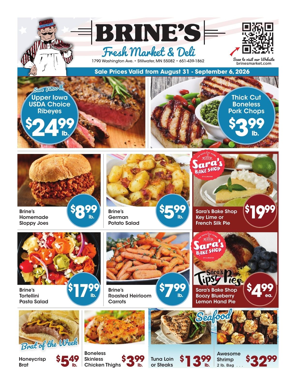 Brine's Market & Deli Weekly Ad August 31 - September 6, 2026