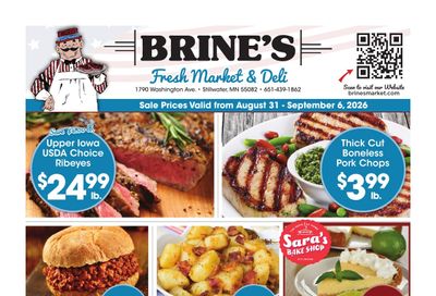 Brine's Market & Deli Weekly Ad August 31 - September 6, 2026