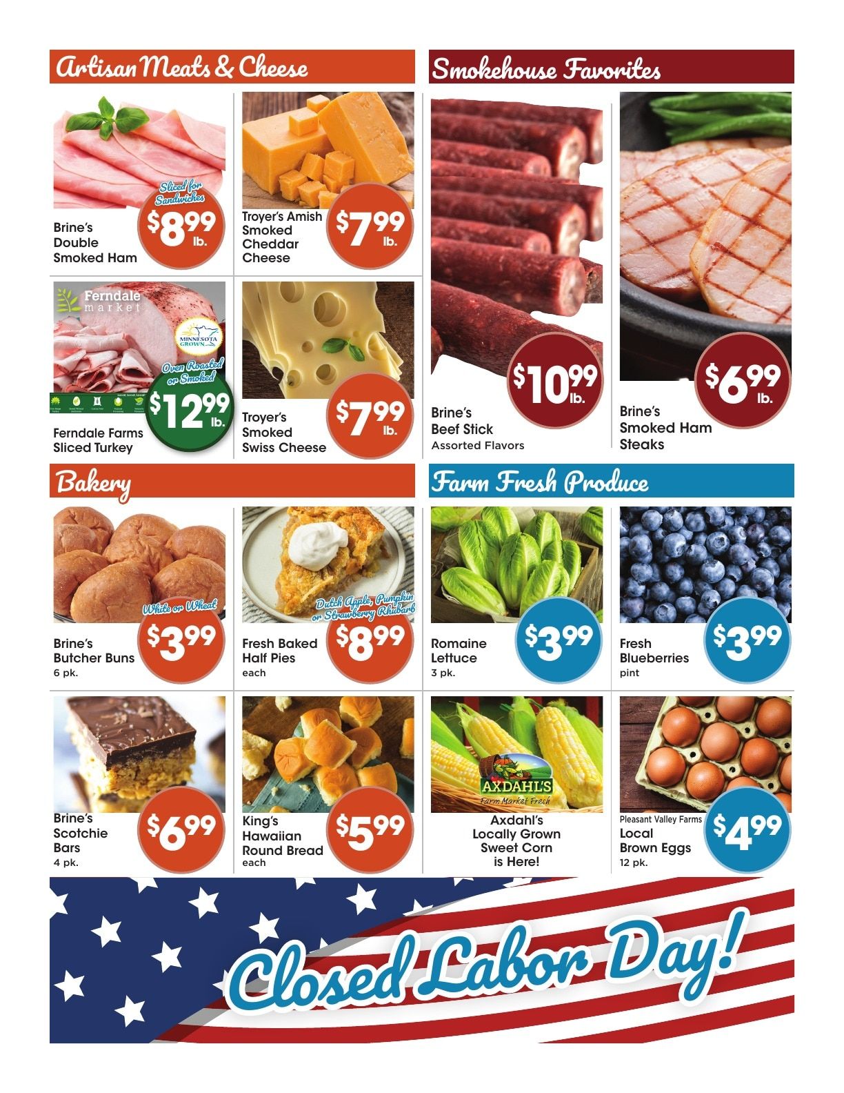 Brine's Market & Deli Weekly Ad August 31 - September 6, 2026