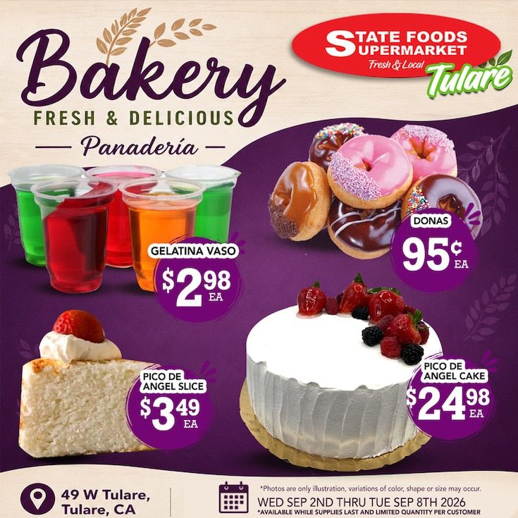 State Foods Supermarket (Tulare, CA) Weekly Ad September 2 - 8, 2026