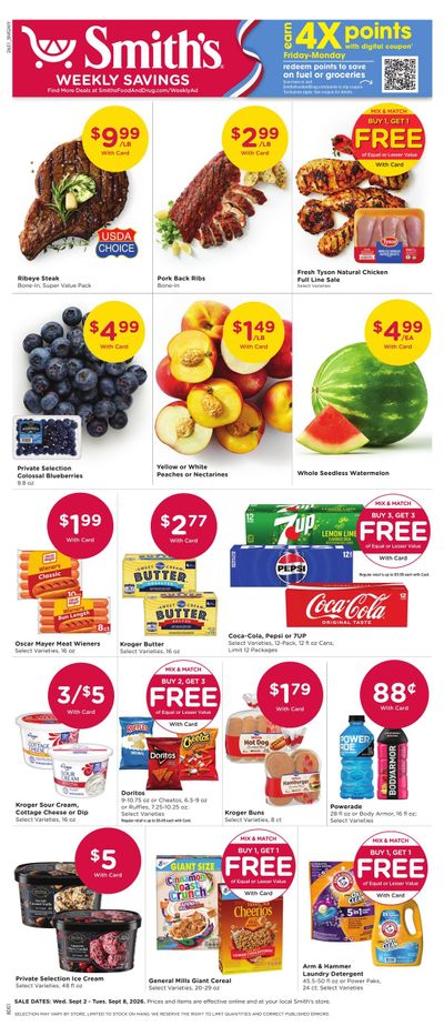 Smith's (Gillette Area, WY) Weekly Ad September 2 - 8, 2026