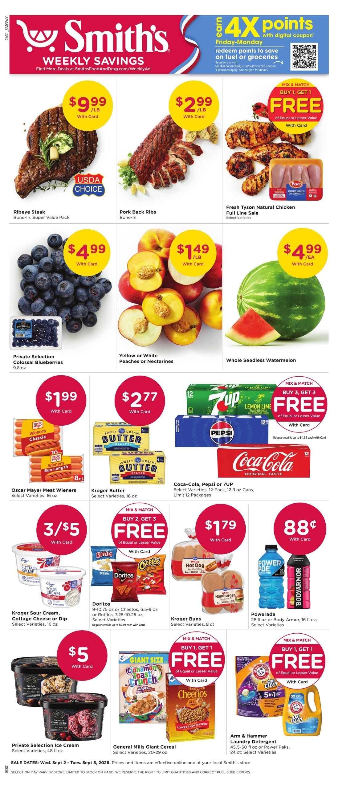 Smith's (Gillette Area, WY) Weekly Ad September 2 - 8, 2026