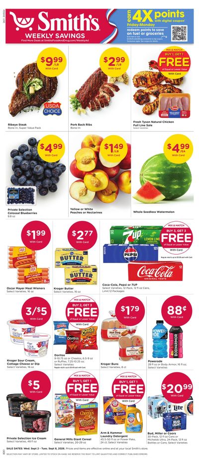 Smith's (New Harmony-Saint George Area, UT) Weekly Ad September 2 - 8, 2026