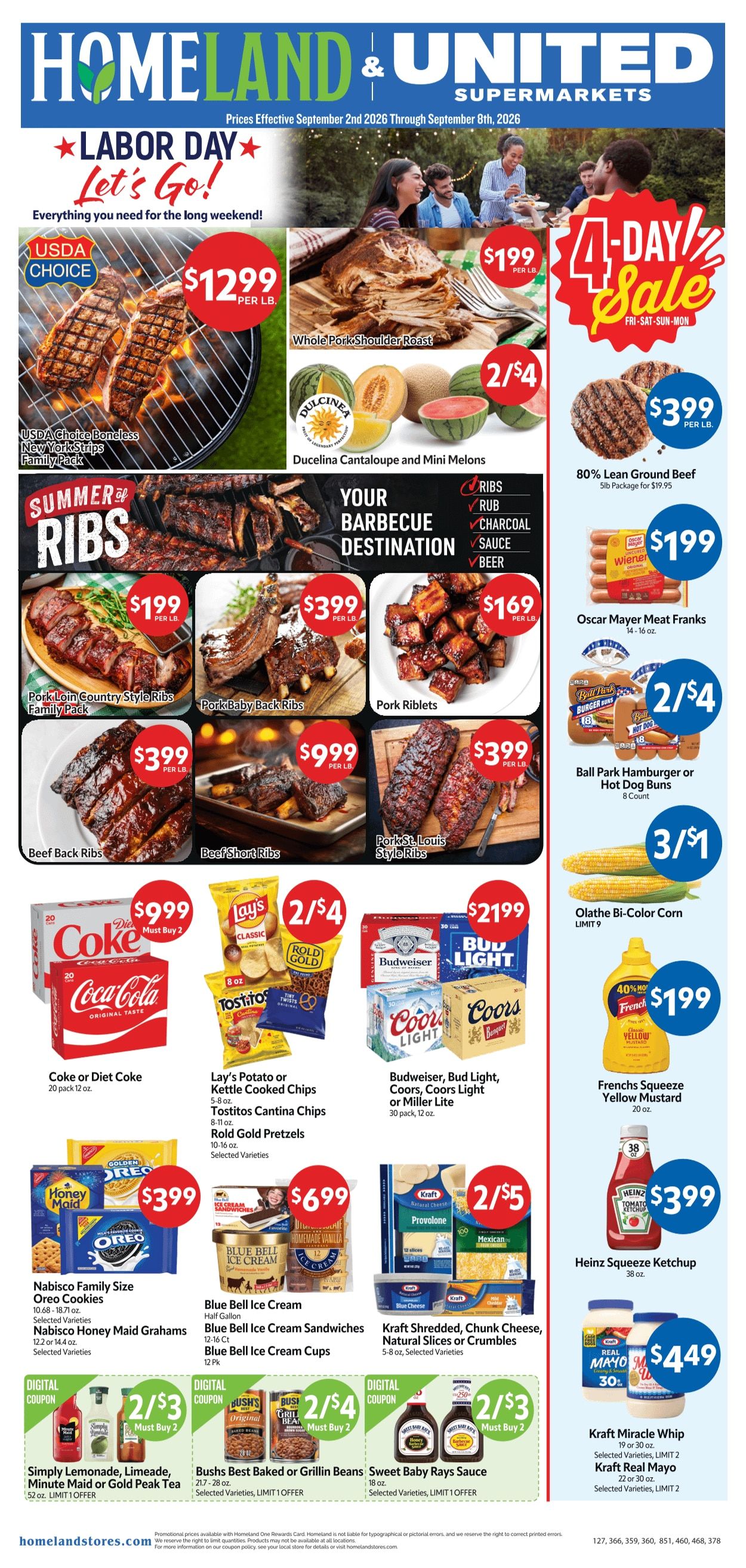 Homeland Stores (Chickasha, OK) Weekly Ad September 2 - 8, 2026