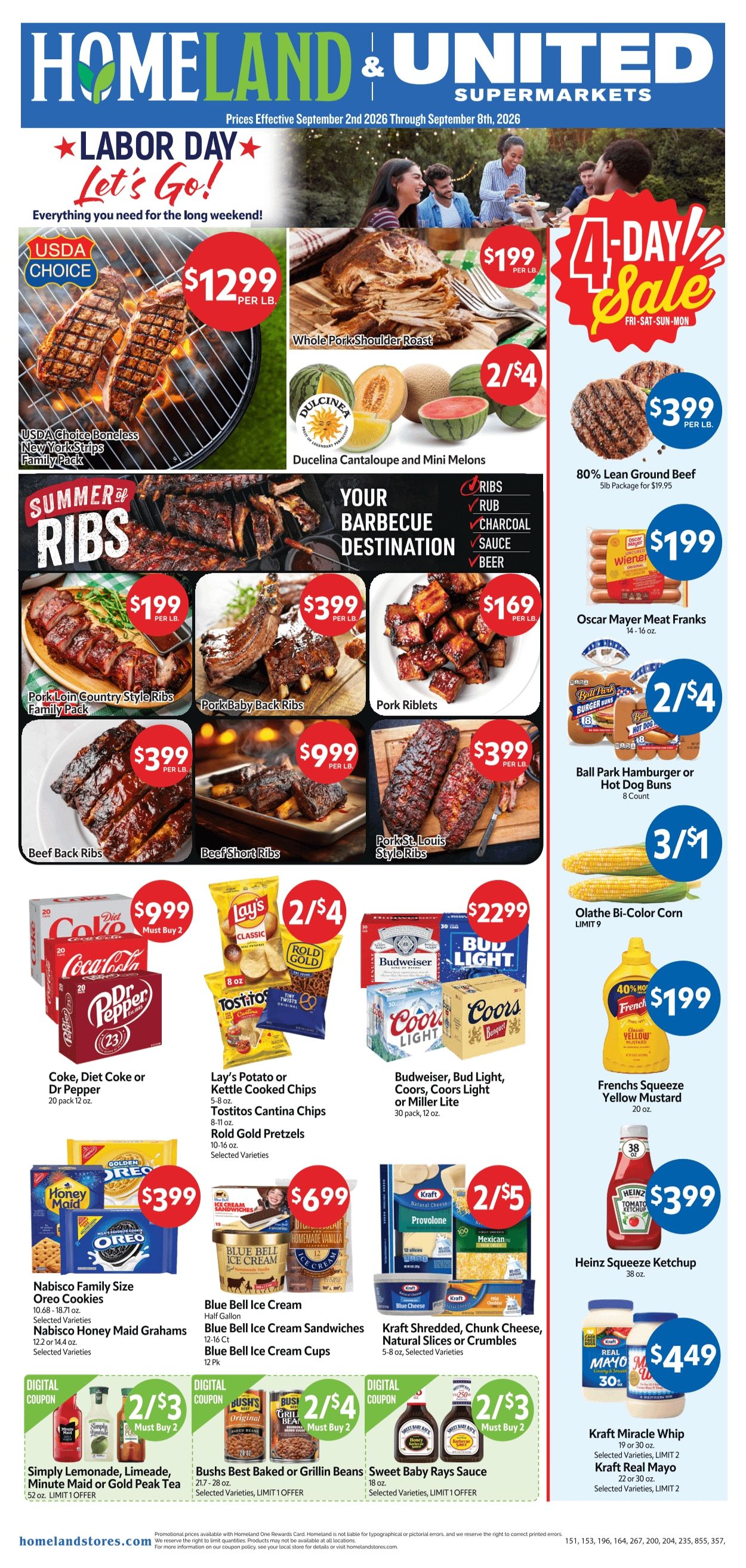 Homeland Stores (Edmond and other locations, OK) Weekly Ad September 2 - 8, 2026