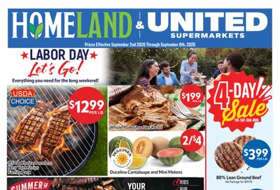 Homeland Stores (Haskell and Pryor, OK) Weekly Ad September 2 - 8, 2026