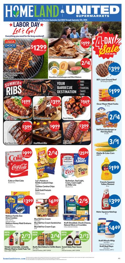 Homeland Stores (Henryetta, OK) Weekly Ad September 2 - 8, 2026