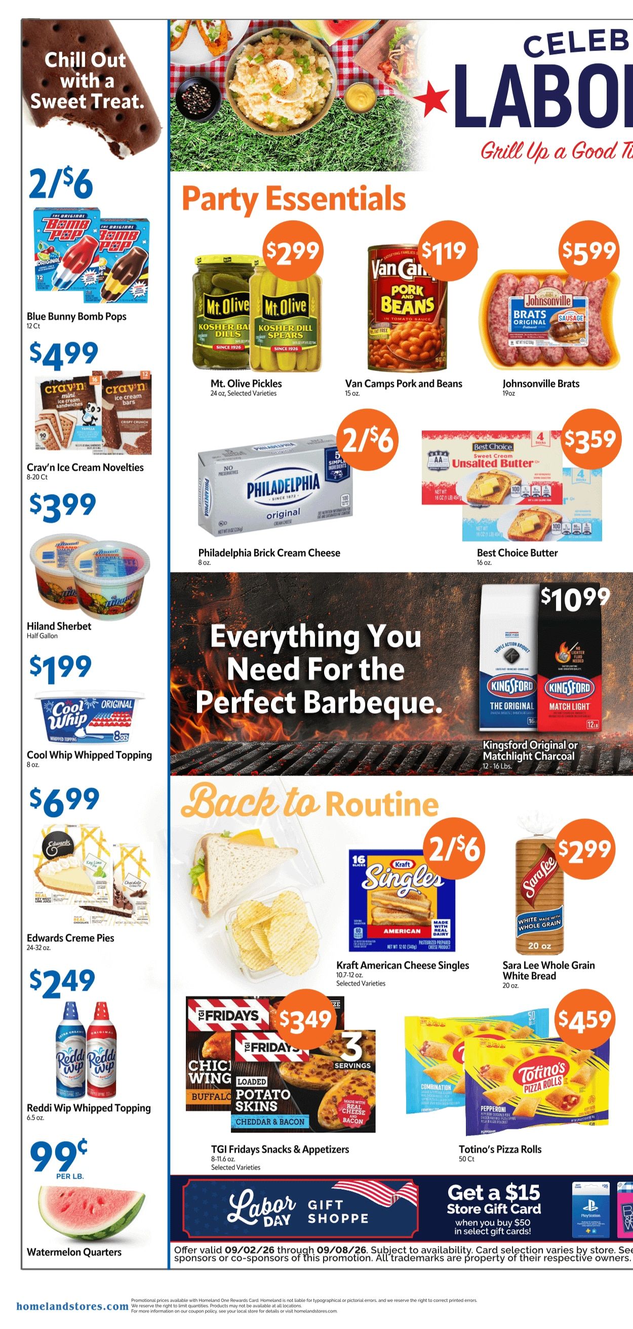 Homeland Stores (Perry and Ponca City, OK) Weekly Ad September 2 - 8, 2026