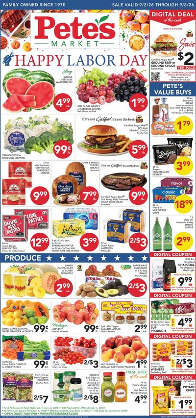 Pete's Fresh Market Weekly Ad September 2 - 8, 2026