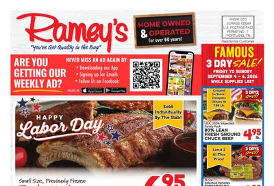 Ramey's (Brookhaven Area, MS) Weekly Ad September 2 - 8, 2026
