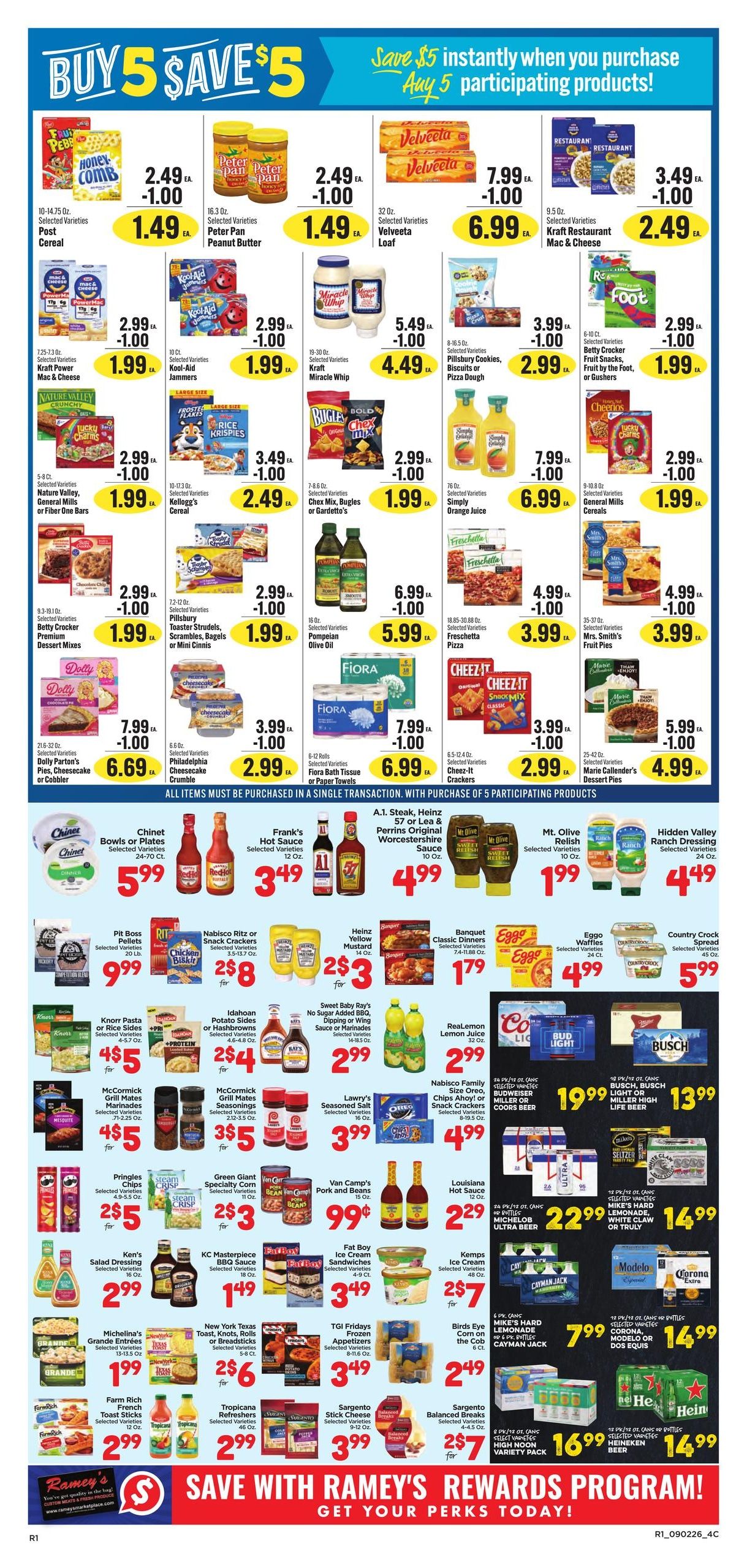 Ramey's (Brookhaven Area, MS) Weekly Ad September 2 - 8, 2026