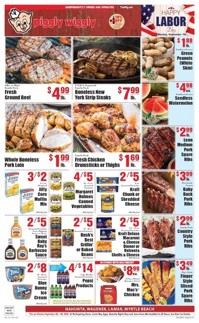 Piggly Wiggly (Jesup Area, GA) Weekly Ad September 2 - 8, 2026