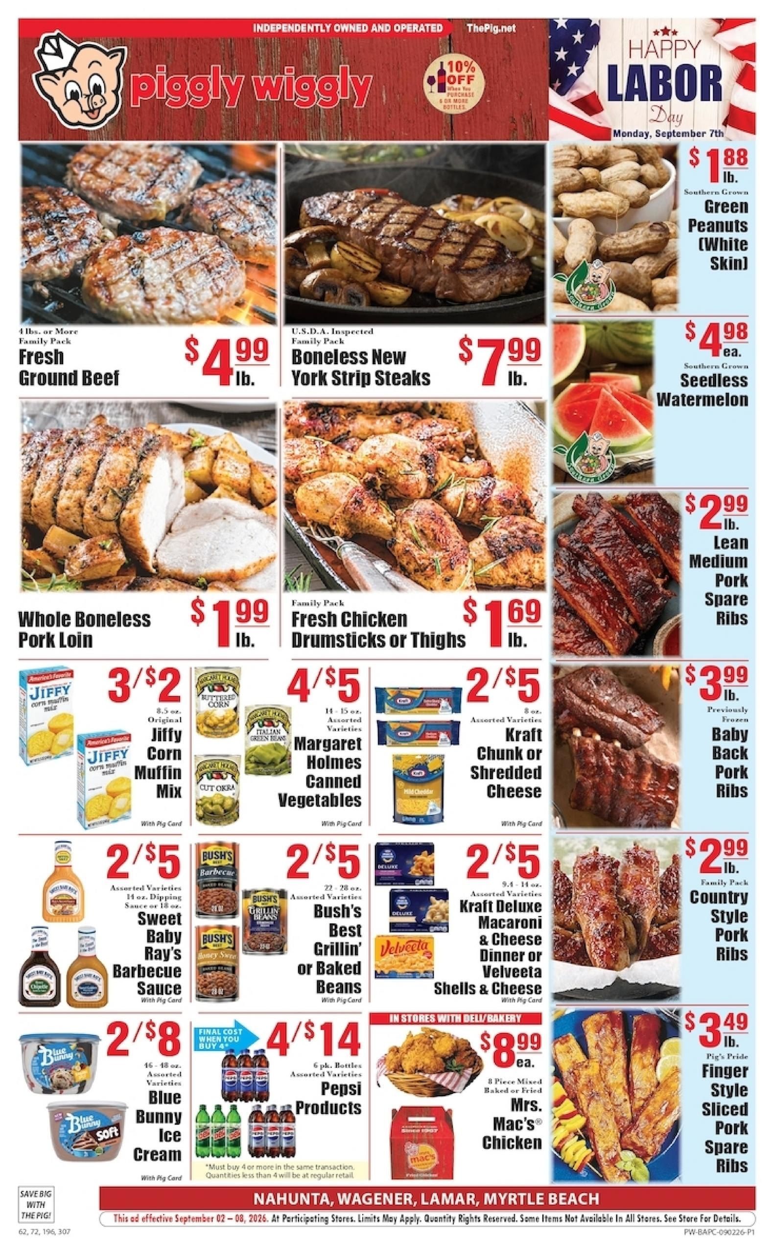 Piggly Wiggly (Jesup Area, GA) Weekly Ad September 2 - 8, 2026