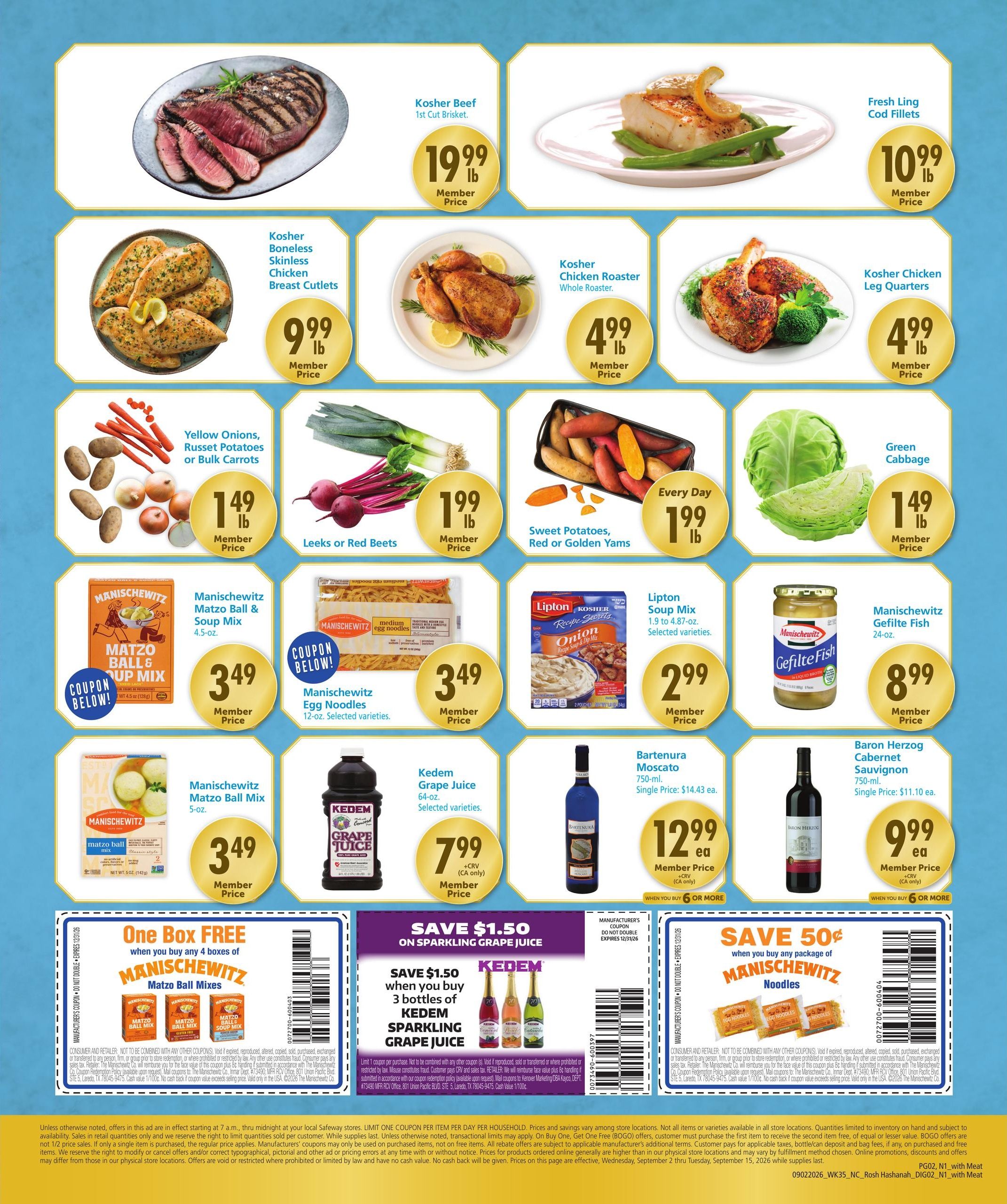 Safeway (San Jose Area, CA) Specialty Publication Weekly Ad September 2 - 15, 2026