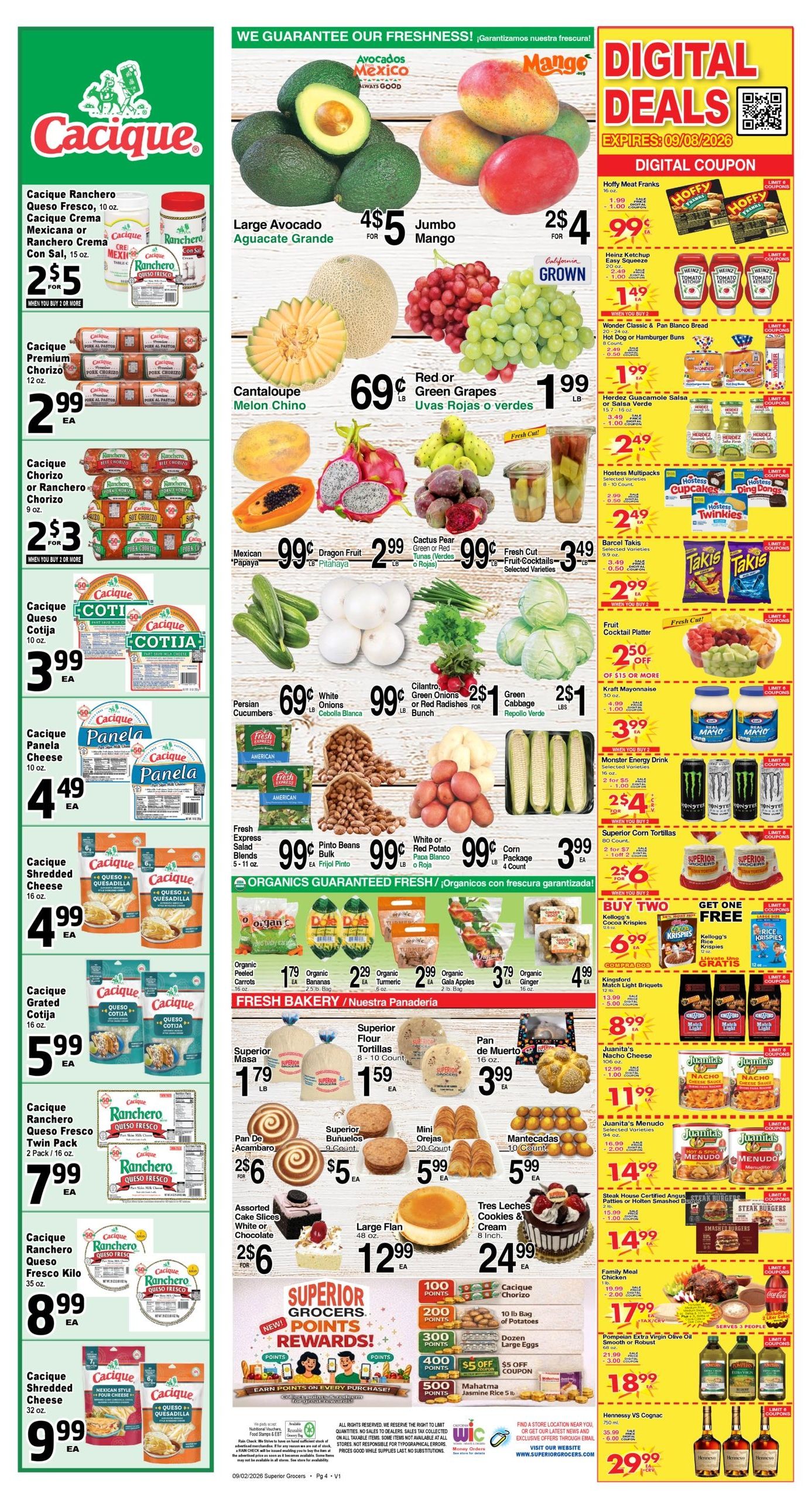 Superior Grocers (Alhambra Area, CA) Weekly Specials Weekly Ad September 2 - 8, 2026