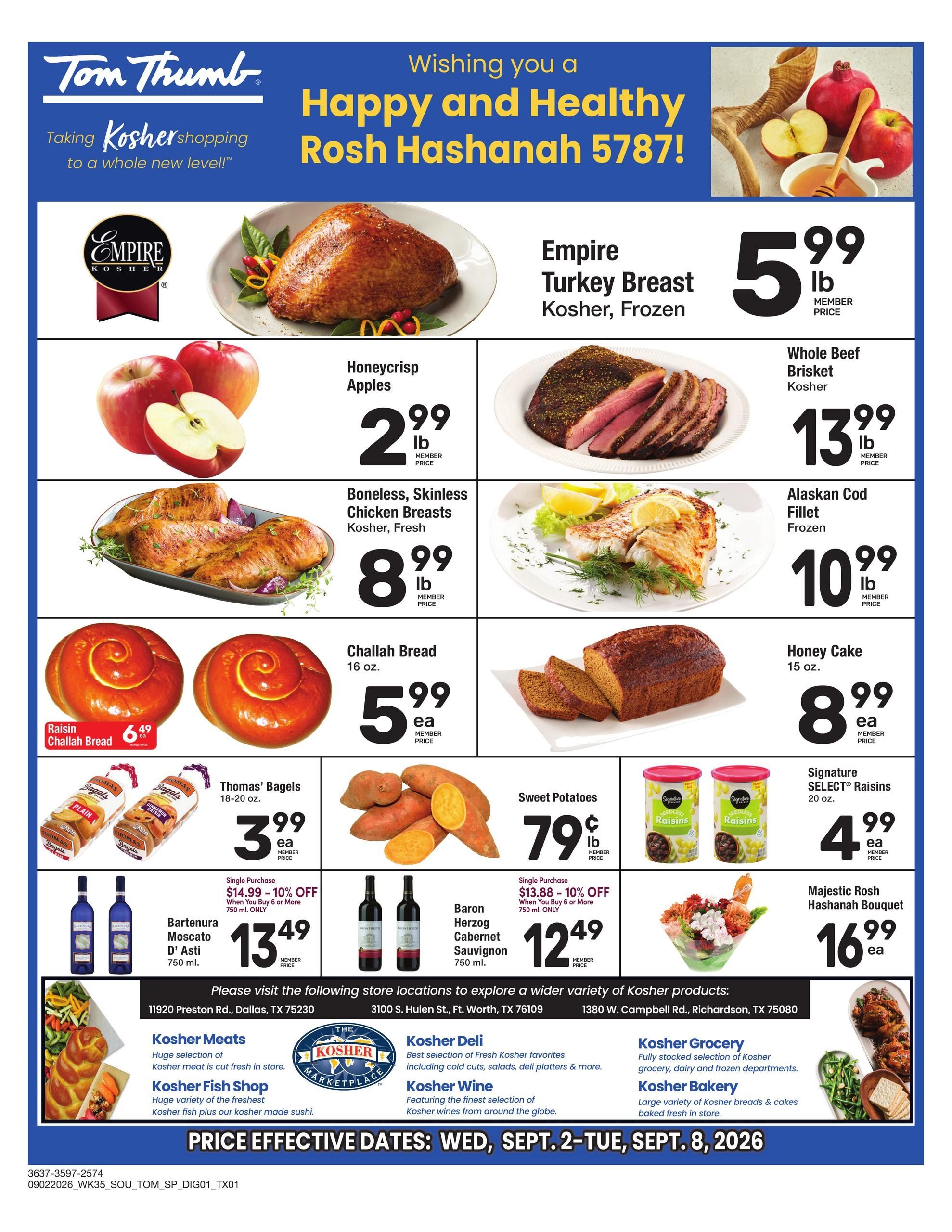 Tom Thumb Specialty Publication Weekly Ad September 2 - 8, 2026