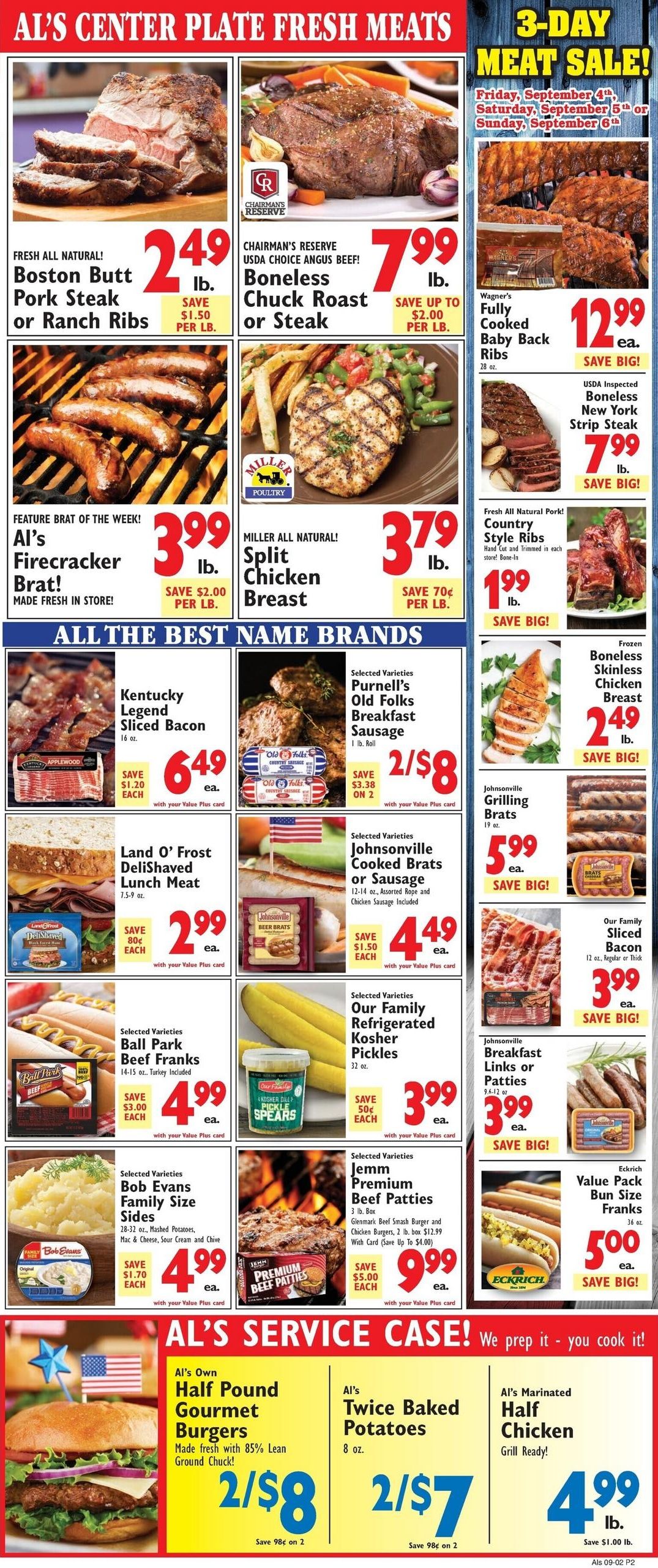 Al's Supermarket Weekly Ad September 2 - 8, 2026