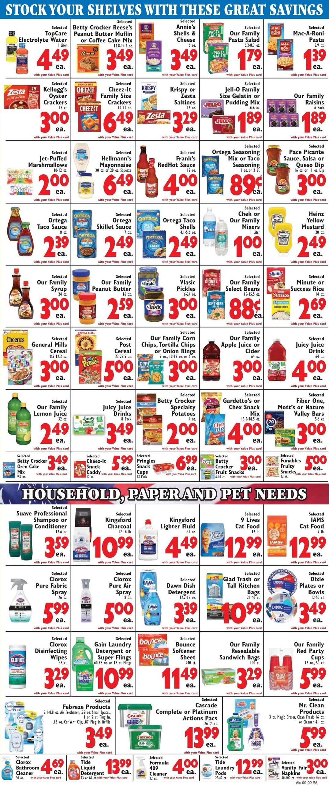 Al's Supermarket Weekly Ad September 2 - 8, 2026