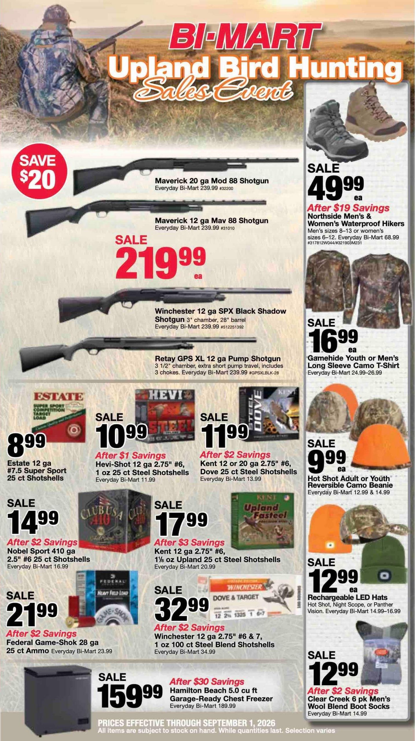 Bi-Mart (ID, OR, WA) Weekly Ad August 25 - September 14, 2026
