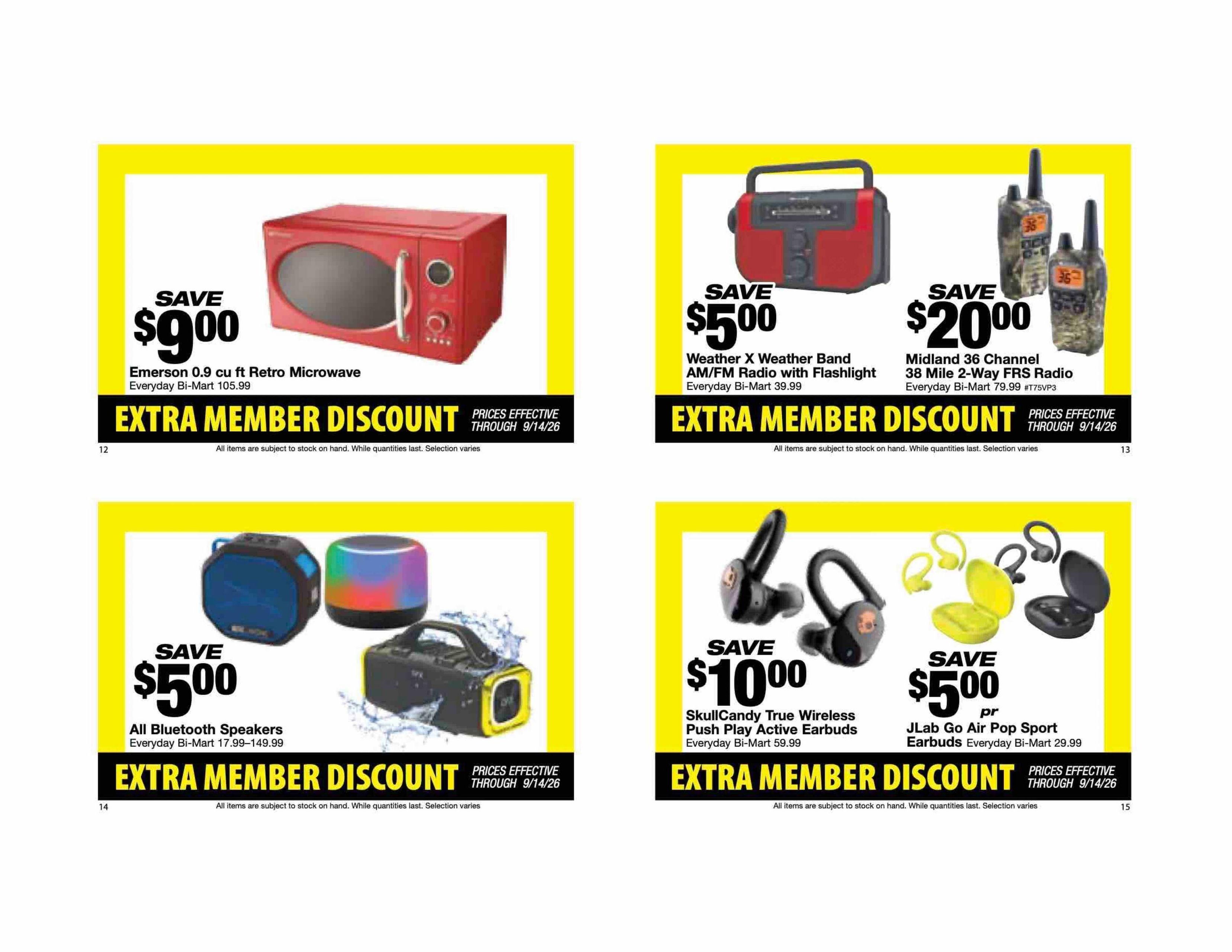 Bi-Mart (ID, OR, WA) Weekly Ad August 25 - September 14, 2026