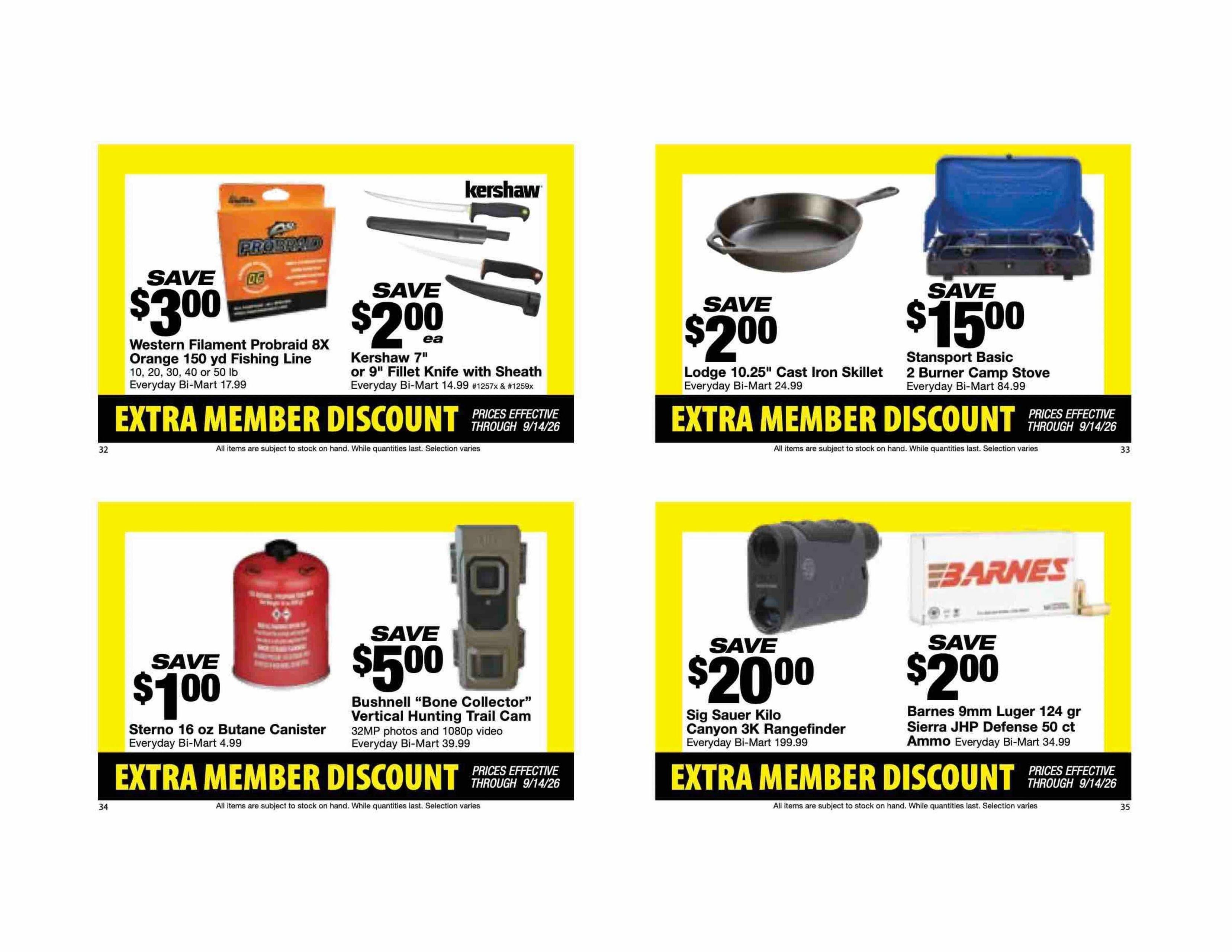 Bi-Mart (ID, OR, WA) Weekly Ad August 25 - September 14, 2026