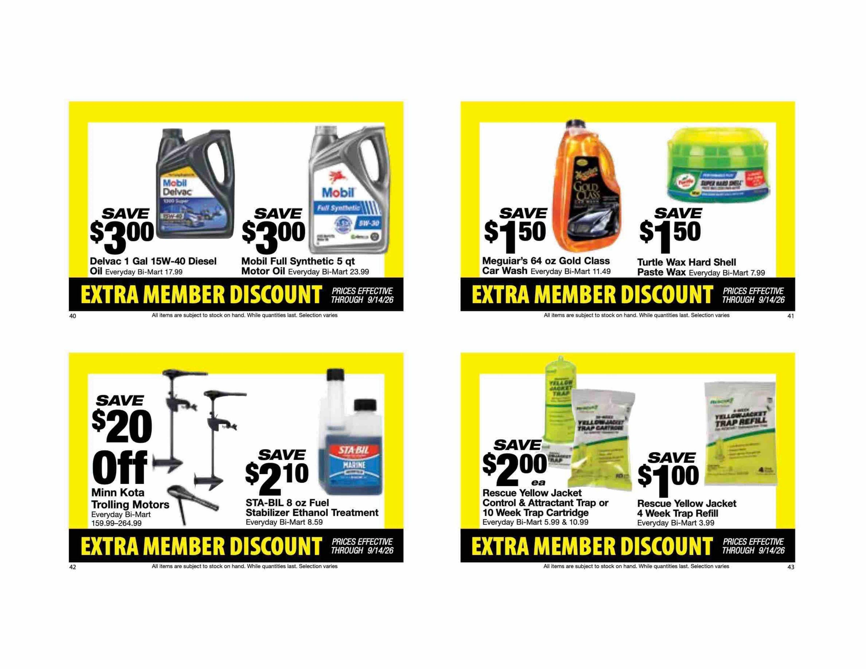 Bi-Mart (ID, OR, WA) Weekly Ad August 25 - September 14, 2026