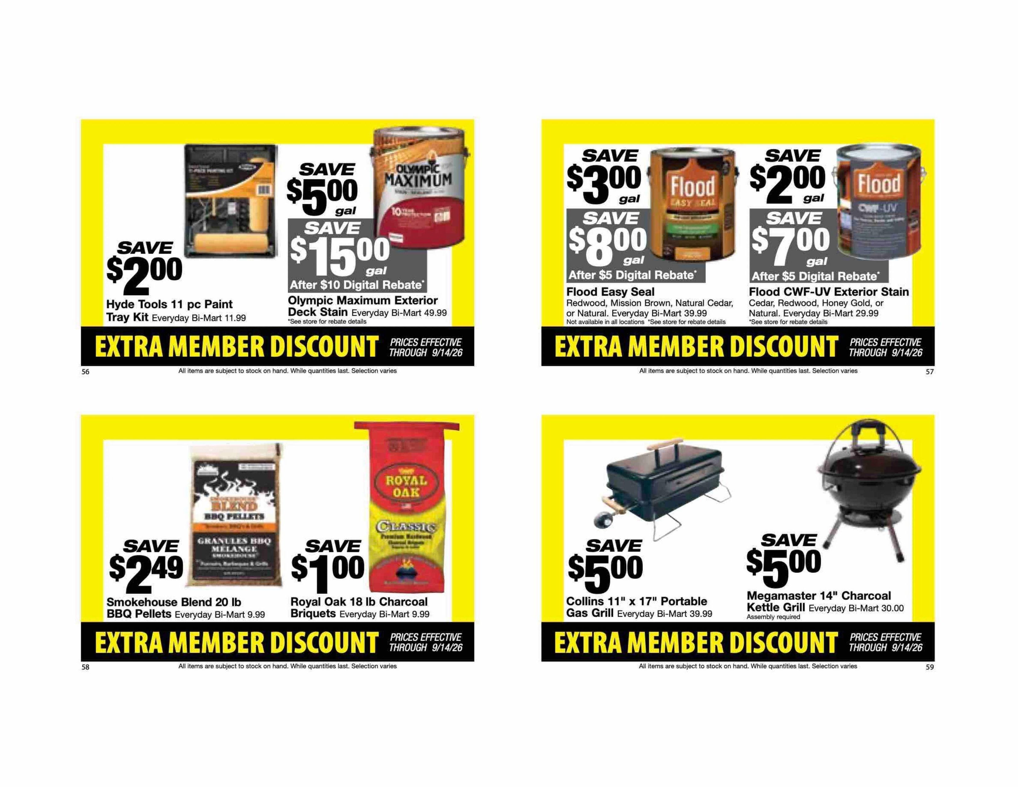 Bi-Mart (ID, OR, WA) Weekly Ad August 25 - September 14, 2026
