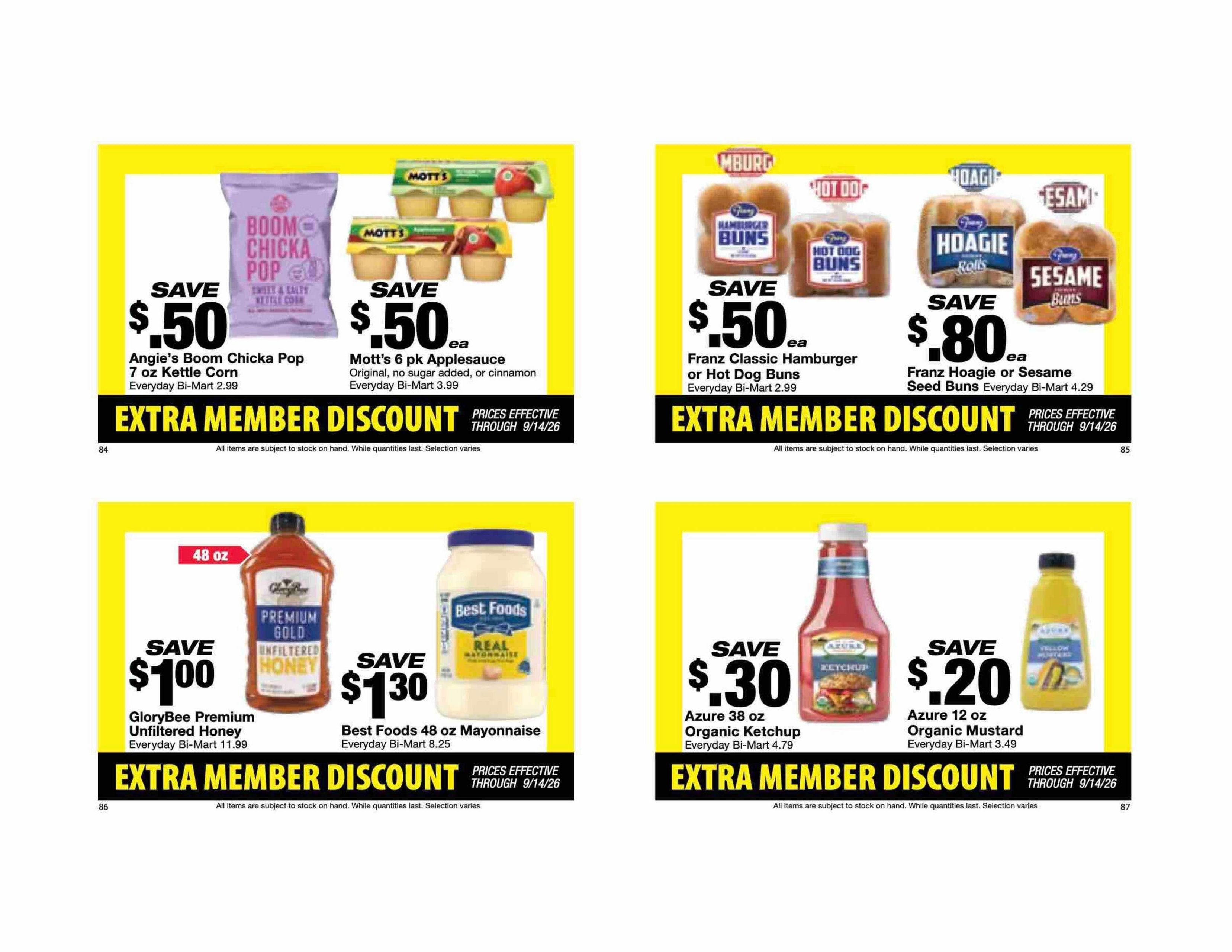 Bi-Mart (ID, OR, WA) Weekly Ad August 25 - September 14, 2026