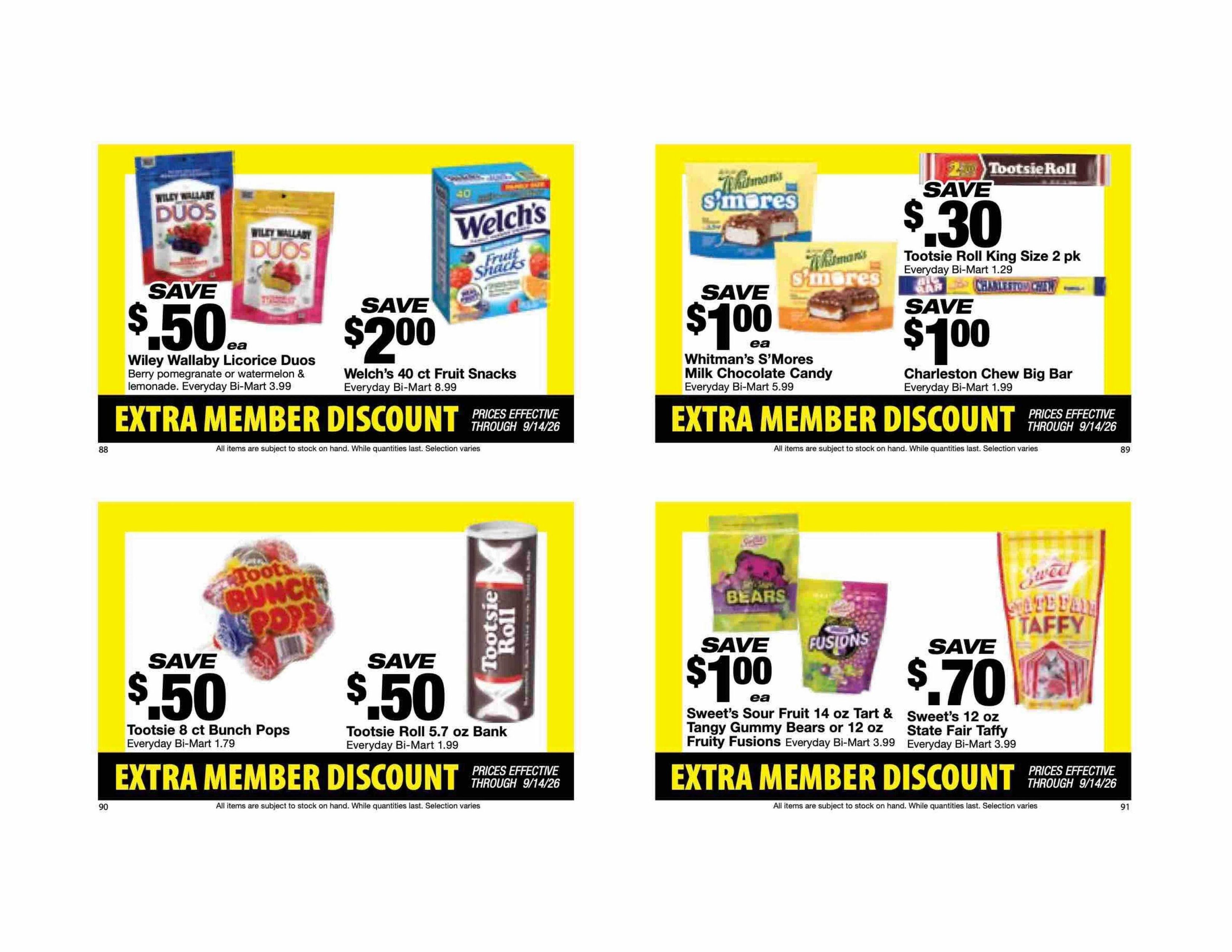 Bi-Mart (ID, OR, WA) Weekly Ad August 25 - September 14, 2026