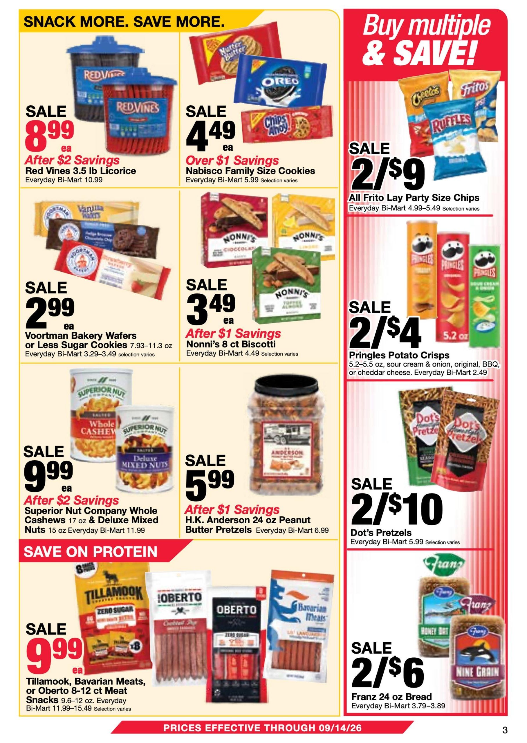 Bi-Mart (ID, OR, WA) Weekly Ad August 25 - September 14, 2026