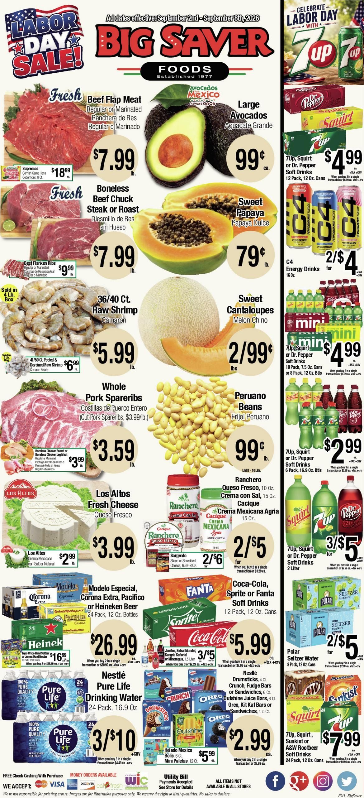 Big Saver Foods Weekly Ad September 2 - 8, 2026