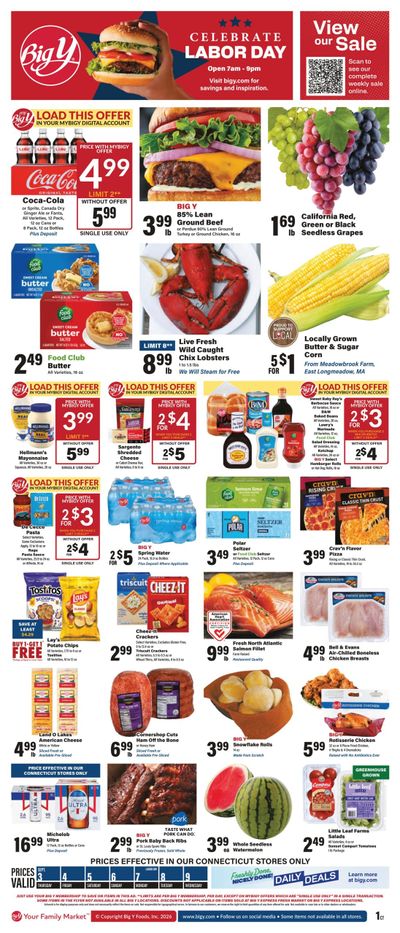 Big Y (Bridgeport Area, CT) Weekly Ad September 3 - 9, 2026