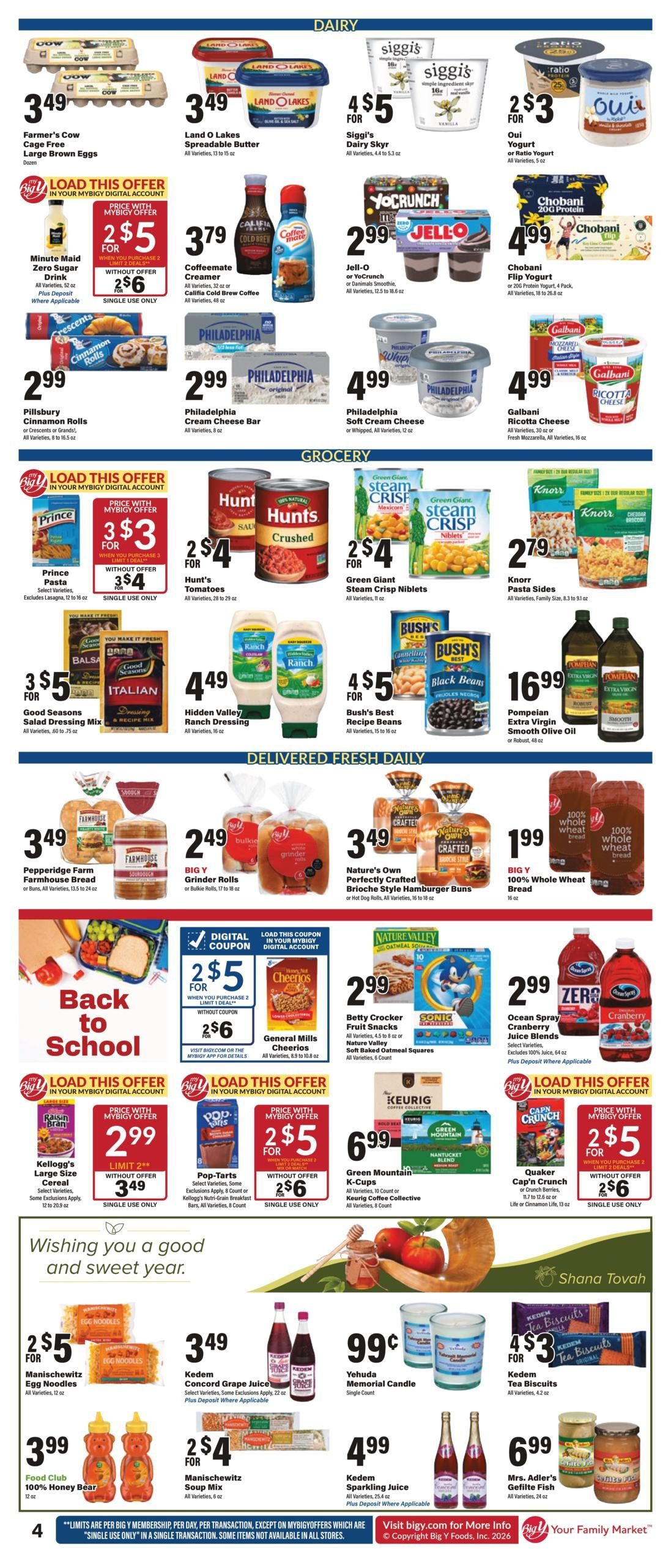Big Y (Bridgeport Area, CT) Weekly Ad September 3 - 9, 2026