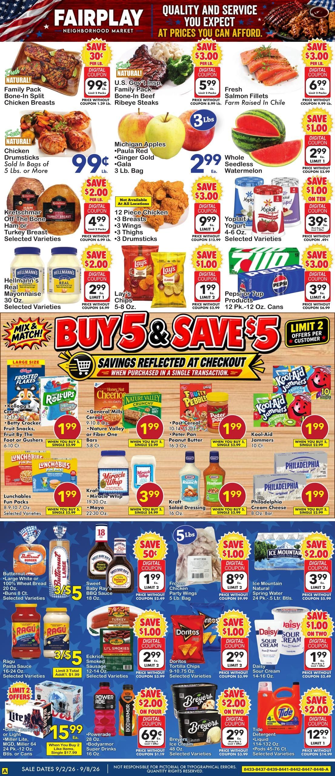 Fairplay Foods Direct Weekly Weekly Ad September 2 - 8, 2026